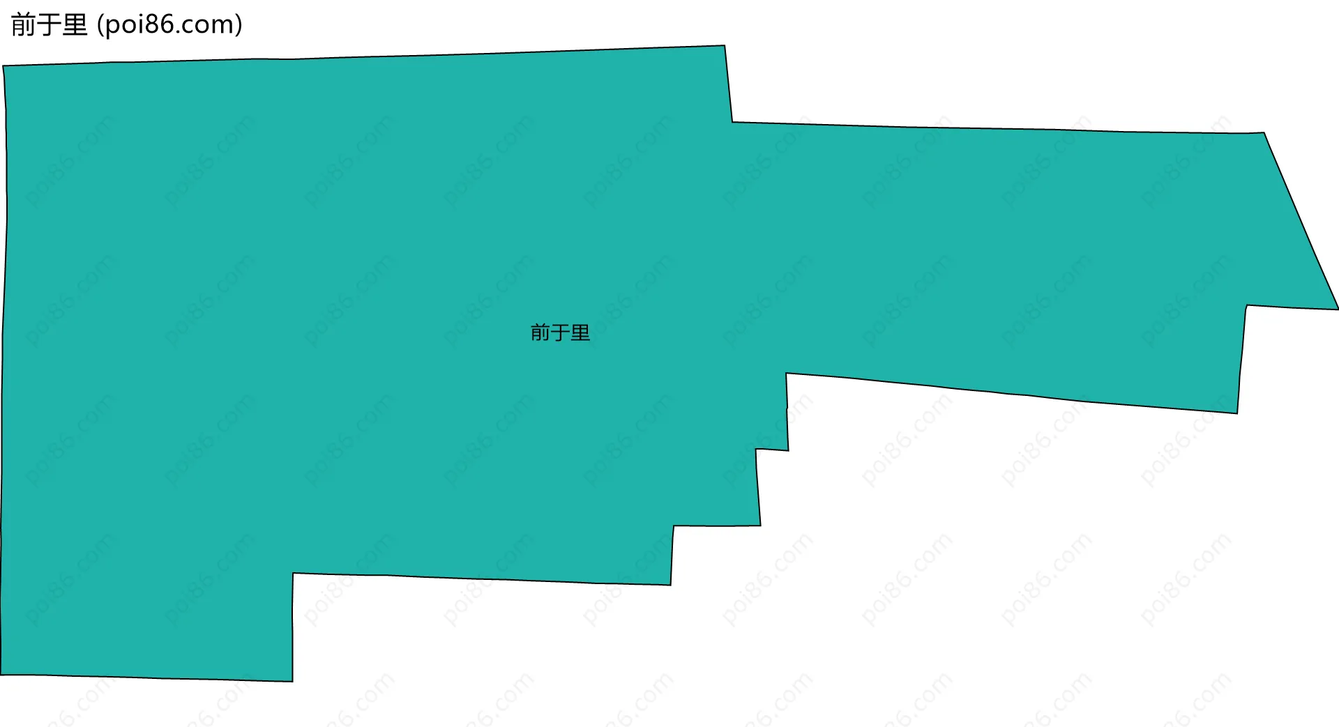 前于里边界地图