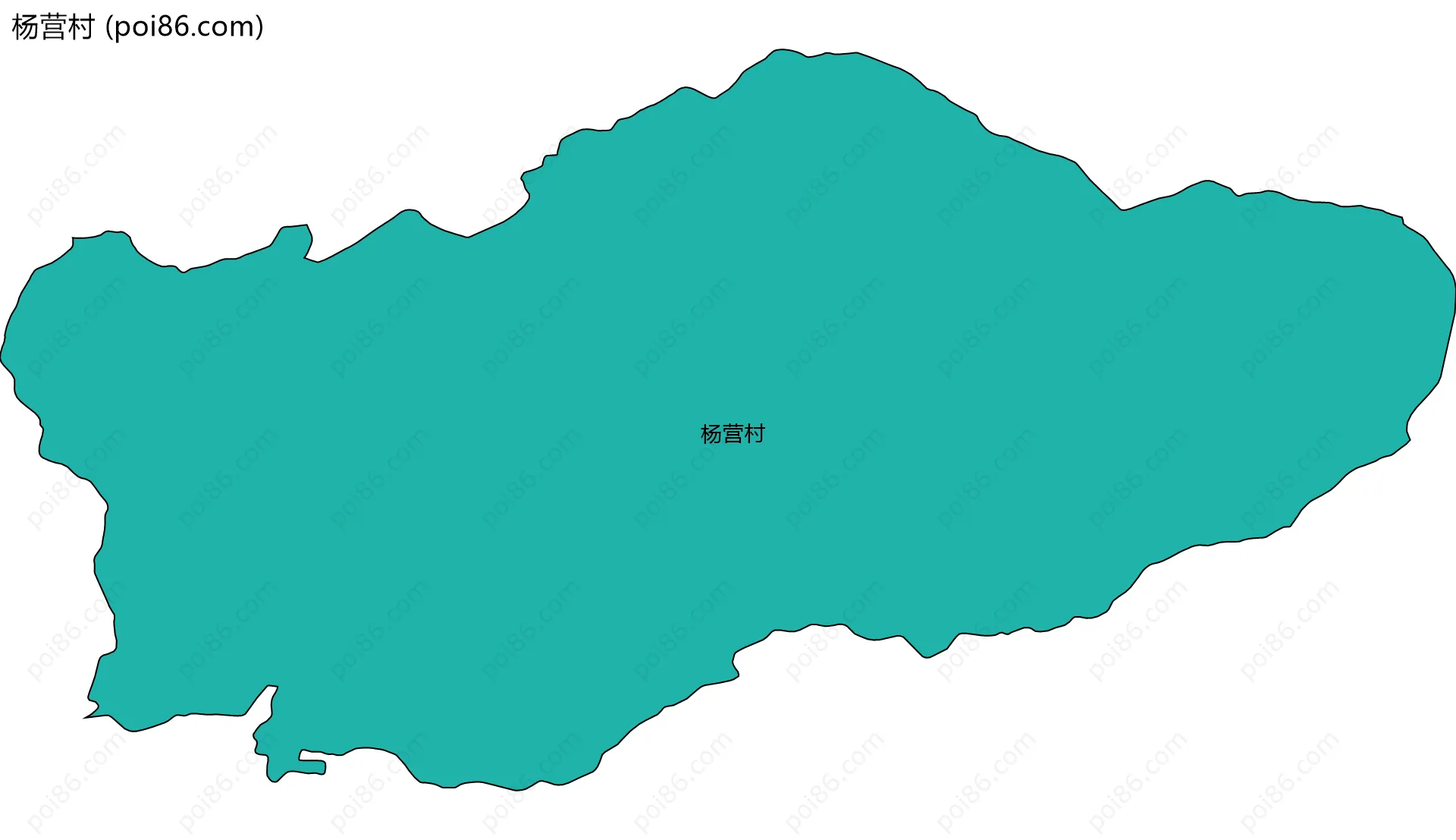 杨营村边界地图