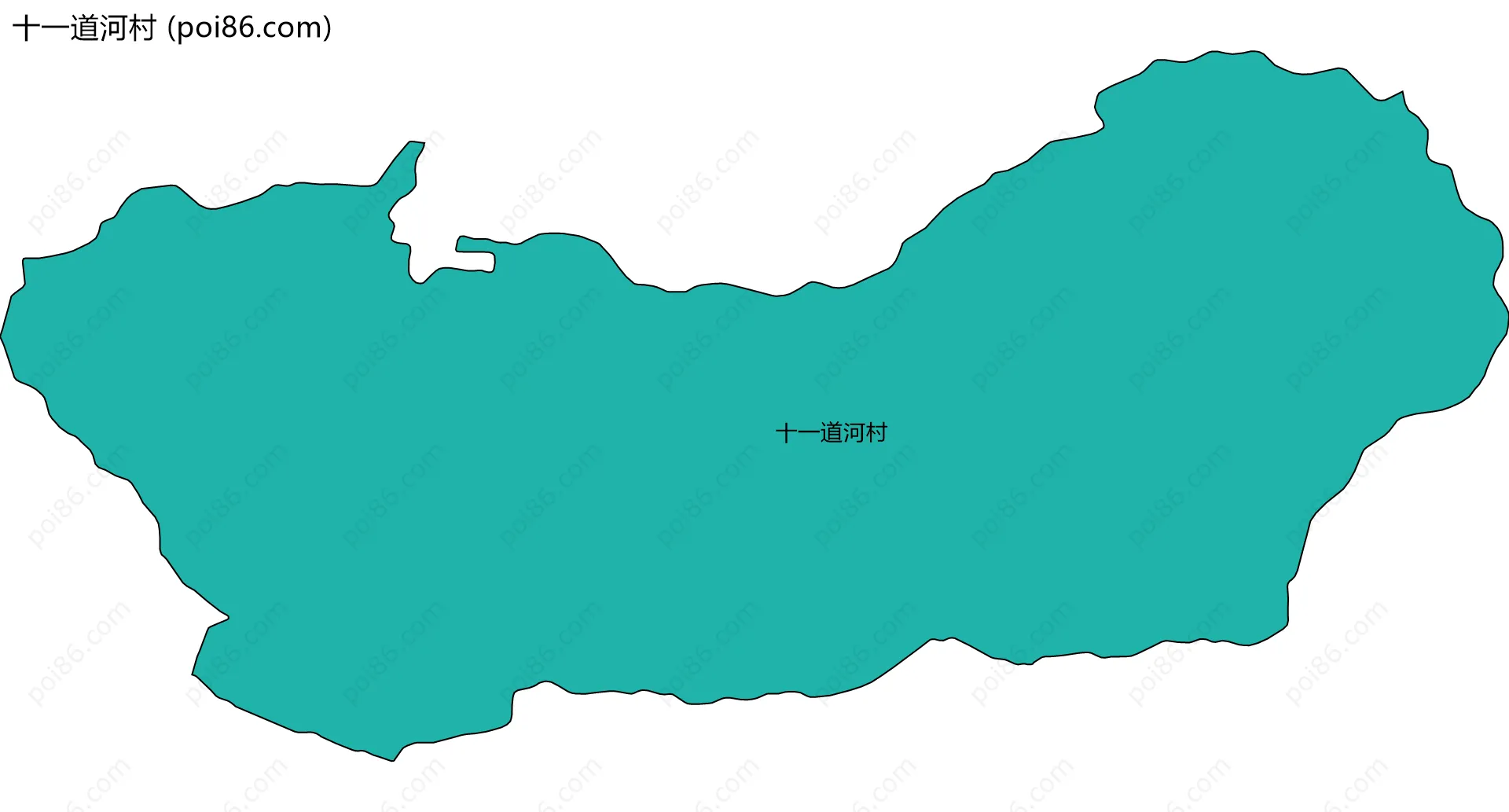 十一道河村边界地图