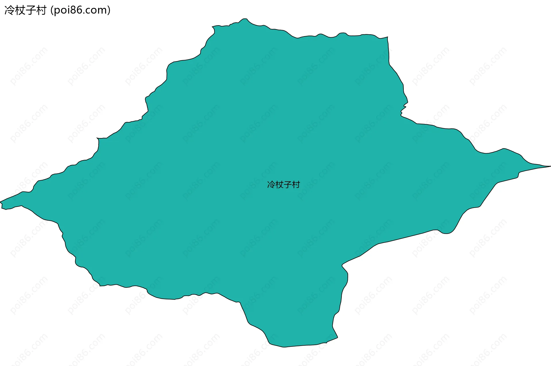 冷杖子村边界地图