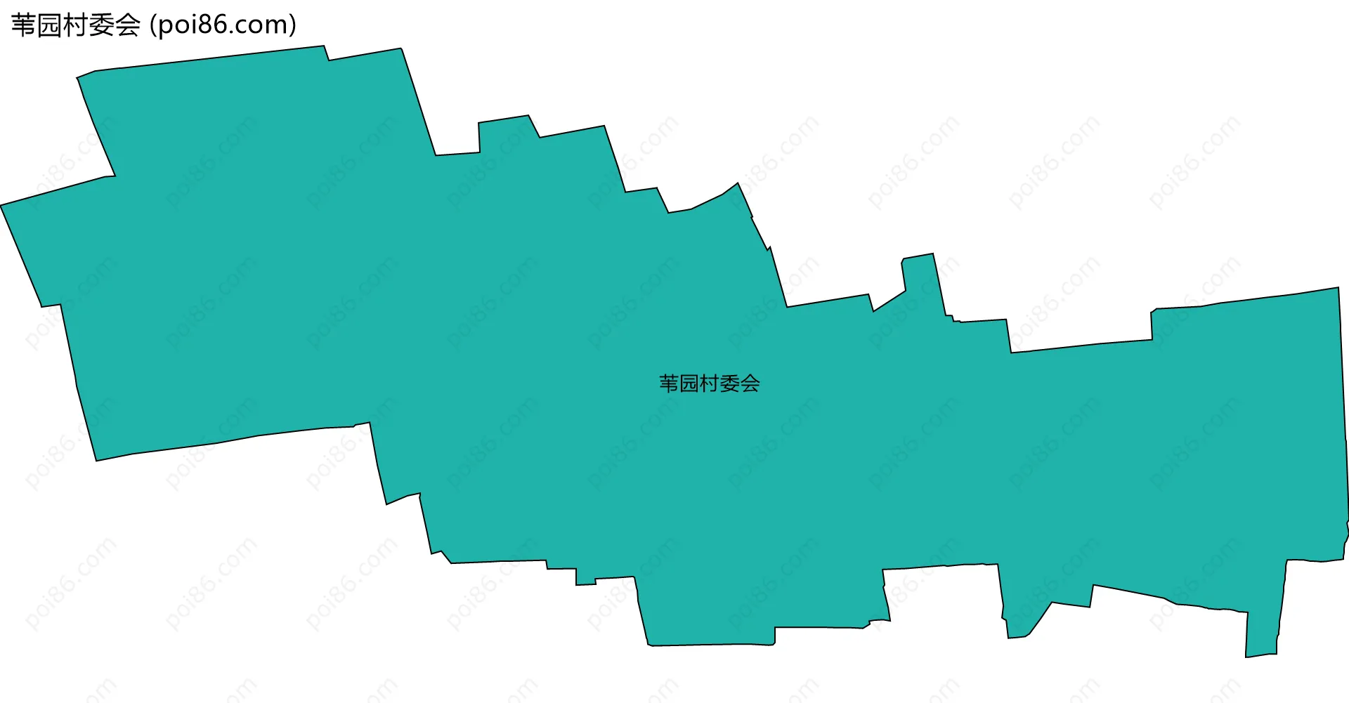 苇园村委会边界地图