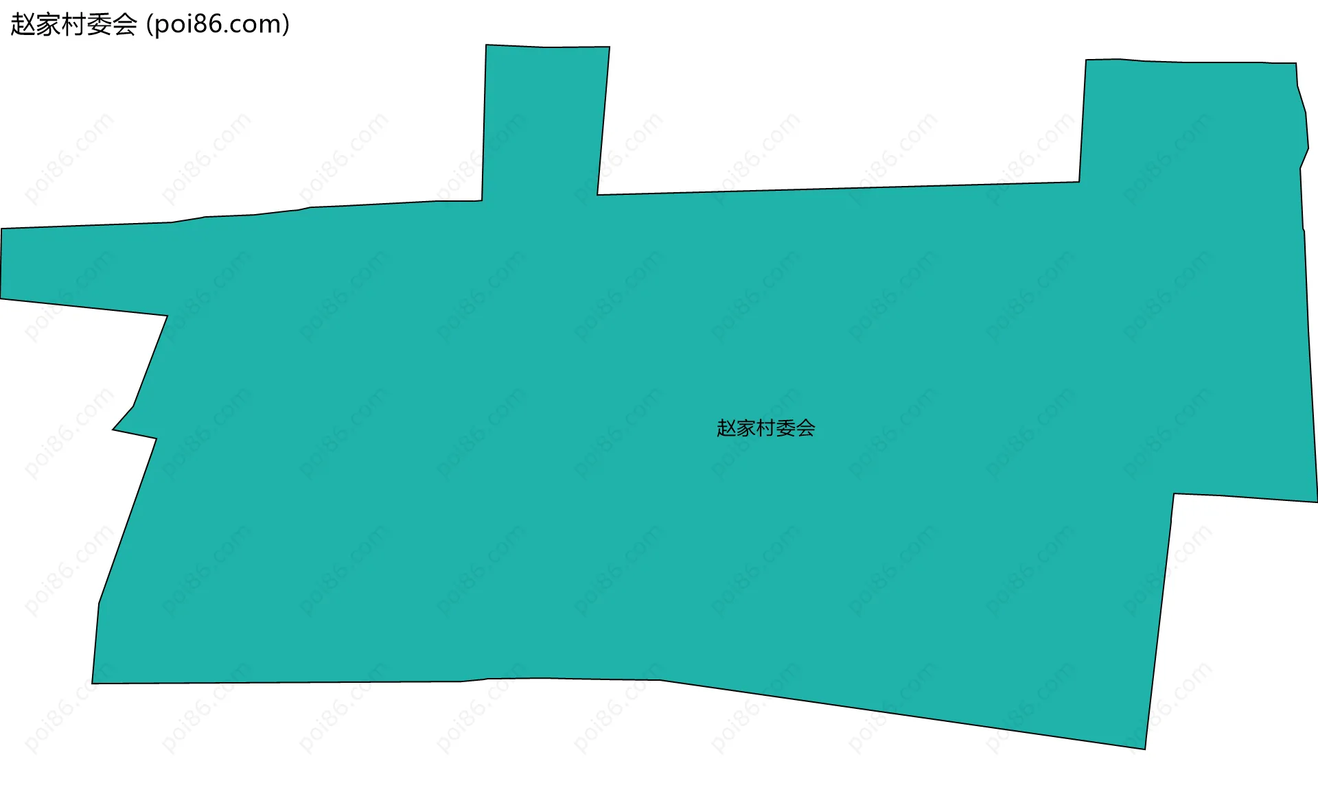 赵家村委会边界地图