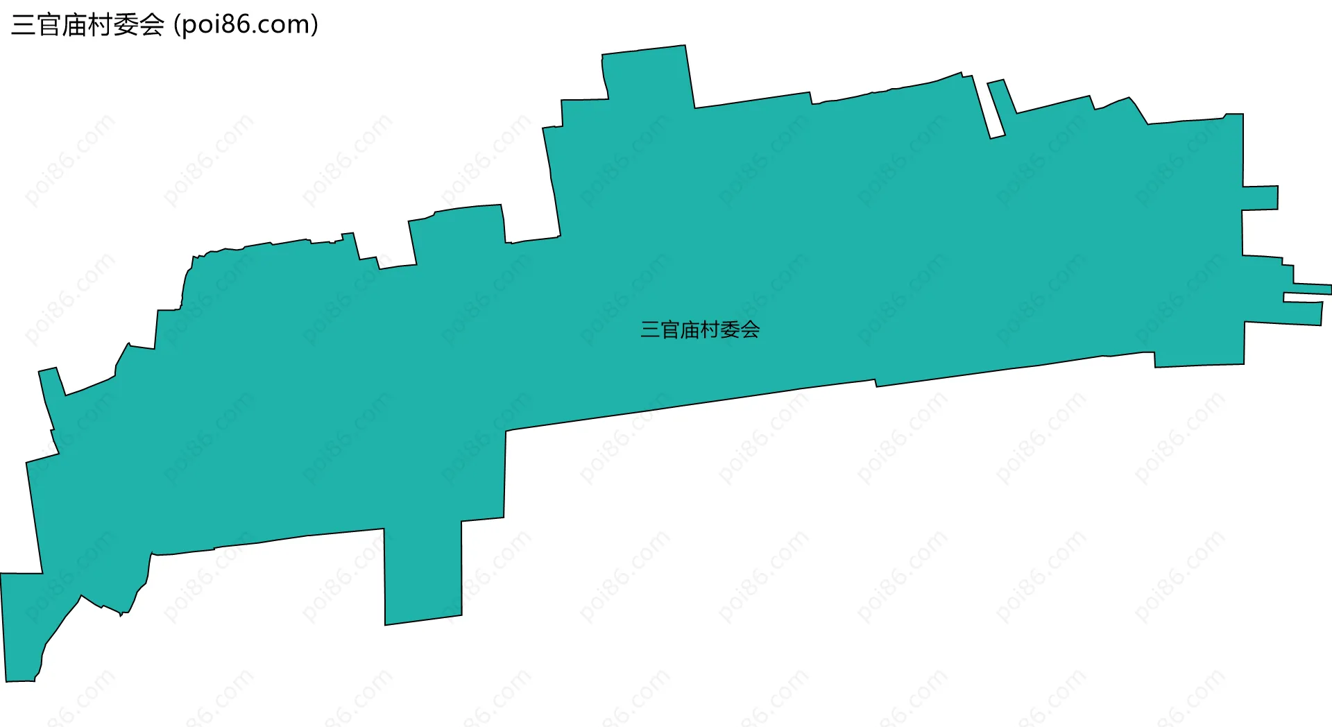 三官庙村委会边界地图