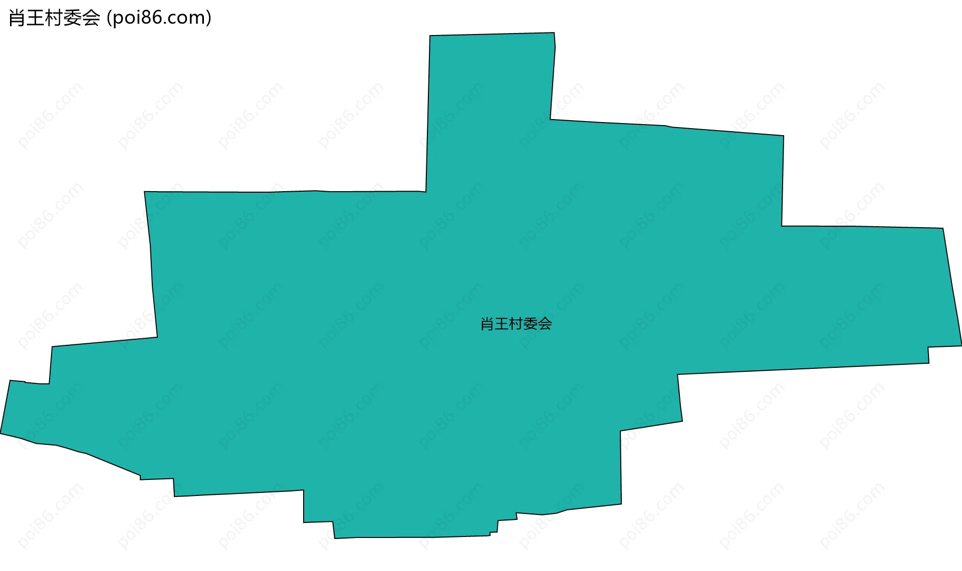 肖王村委会边界地图