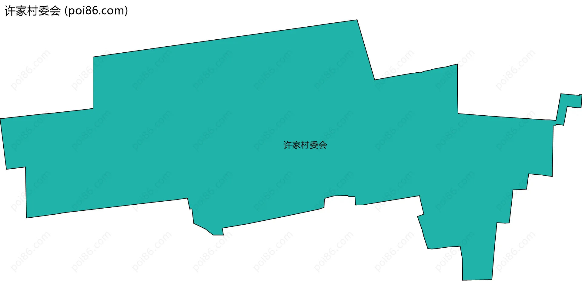 许家村委会边界地图