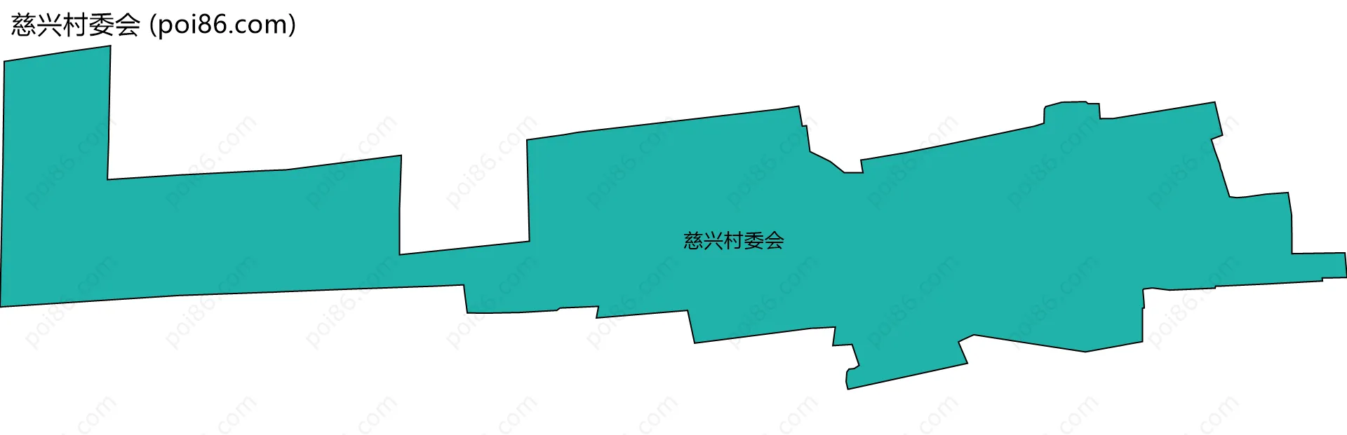慈兴村委会边界地图