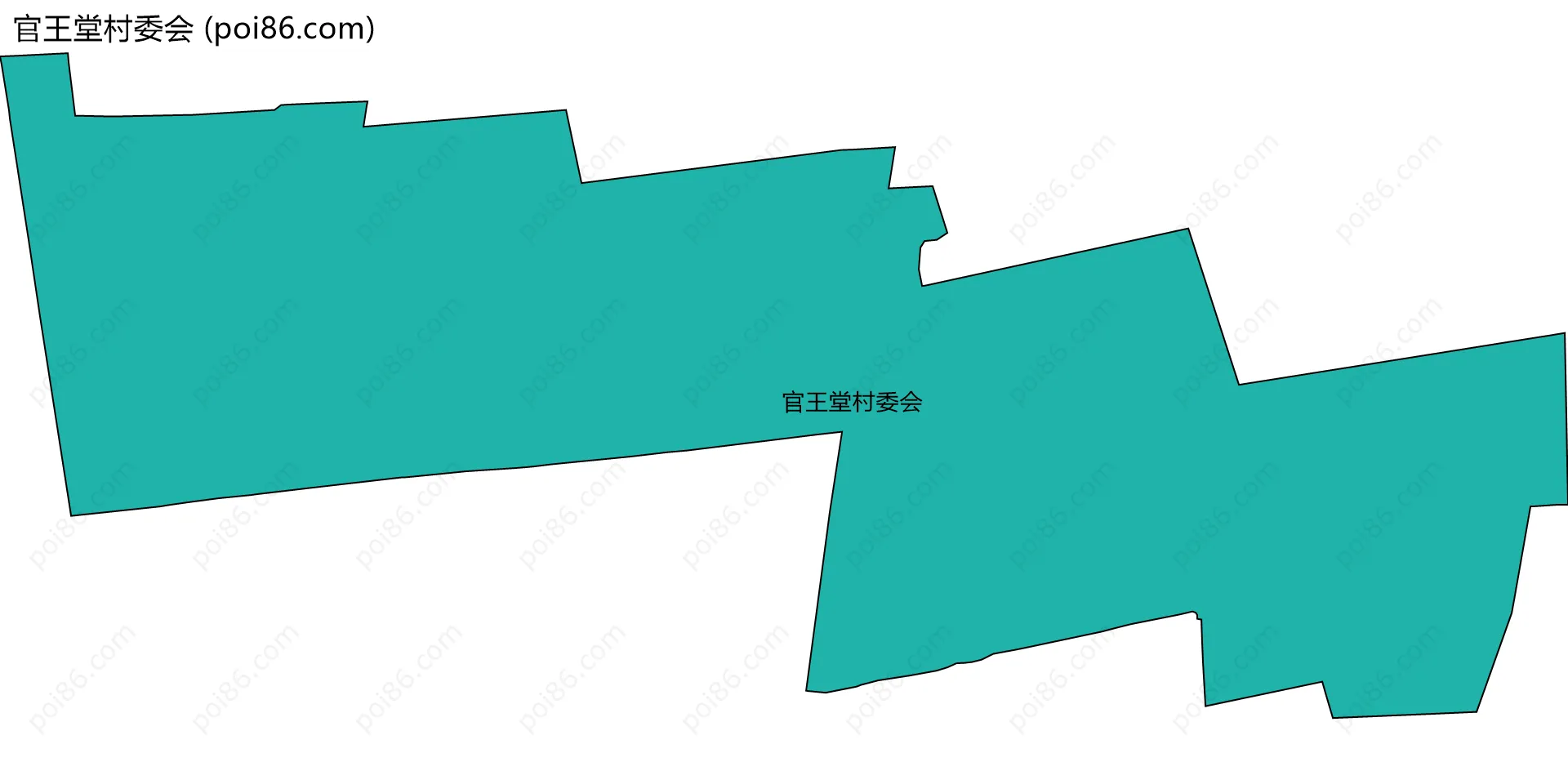 官王堂村委会边界地图