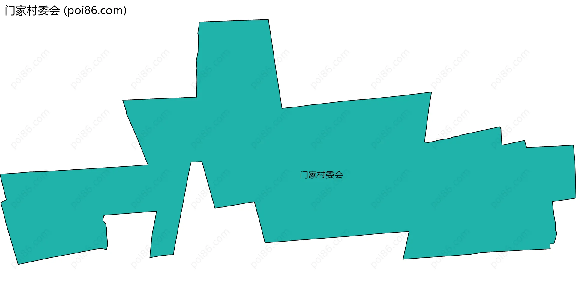 门家村委会边界地图