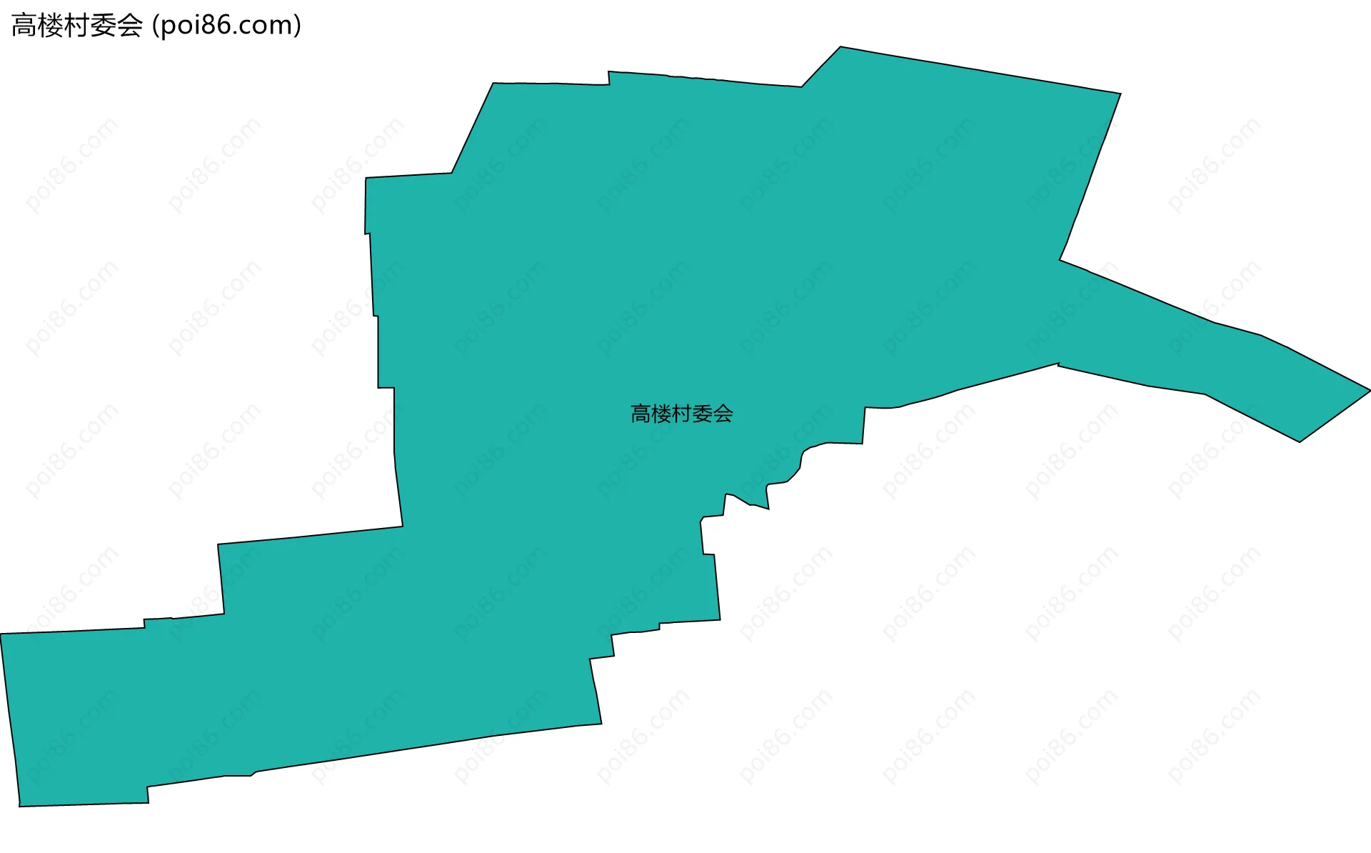 高楼村委会边界地图