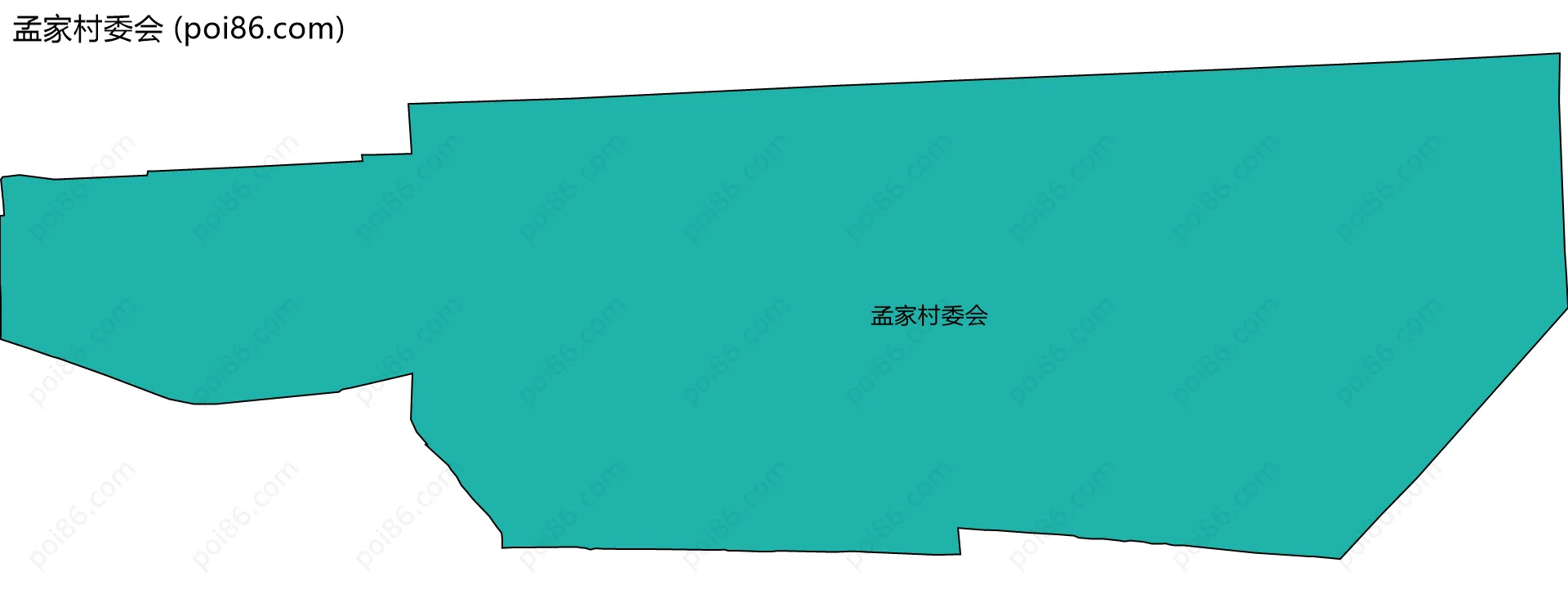 孟家村委会边界地图