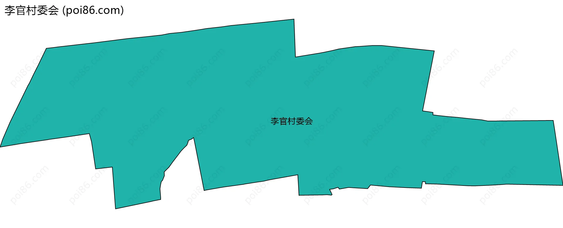 李官村委会边界地图