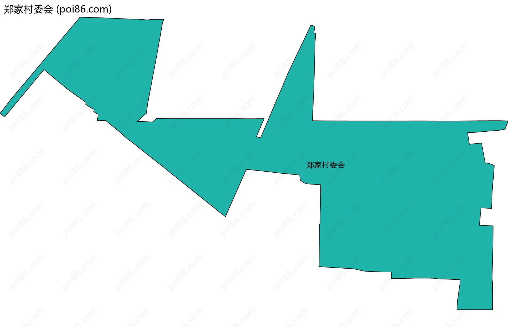 郑家村委会边界地图