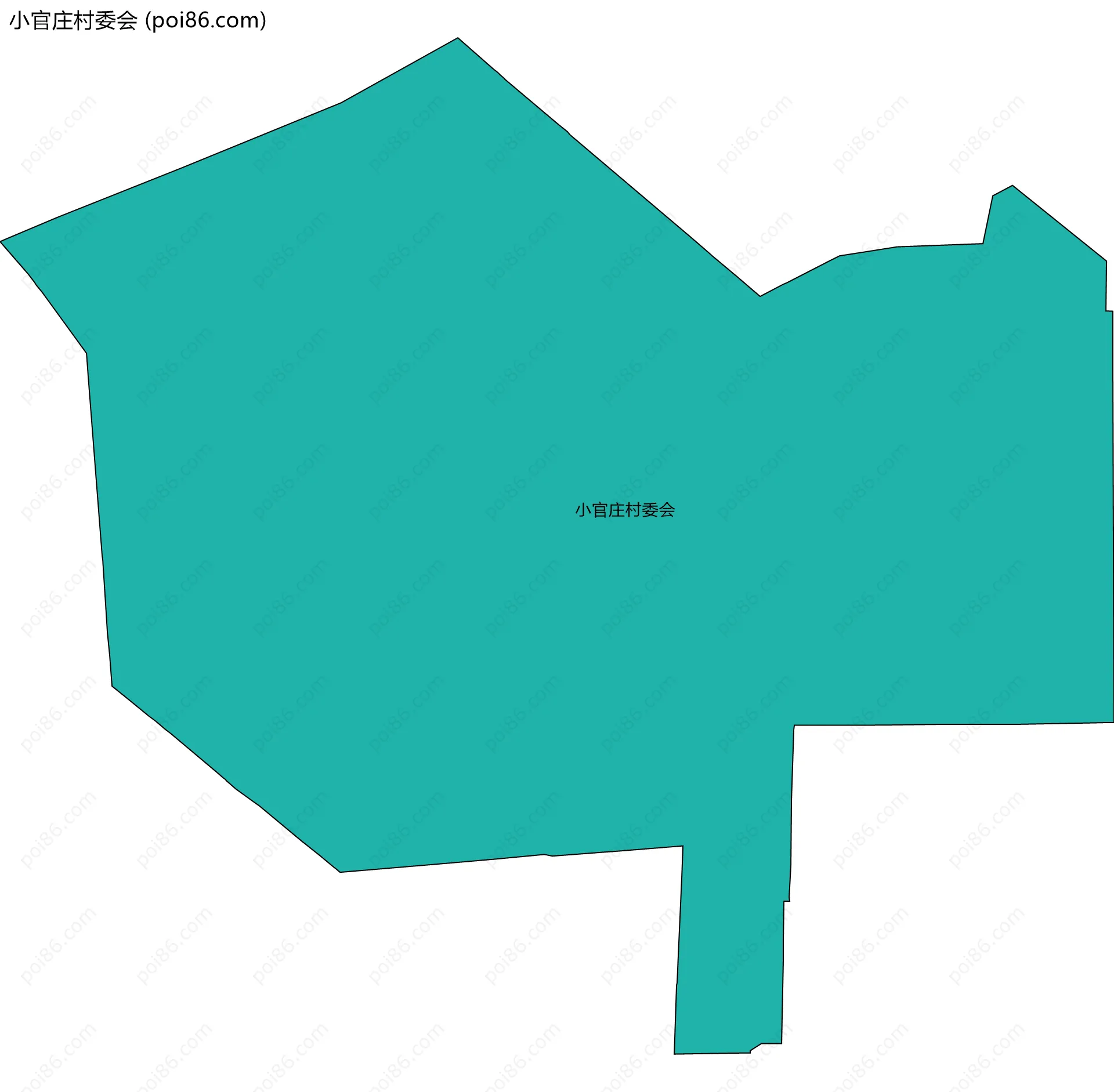 小官庄村委会边界地图