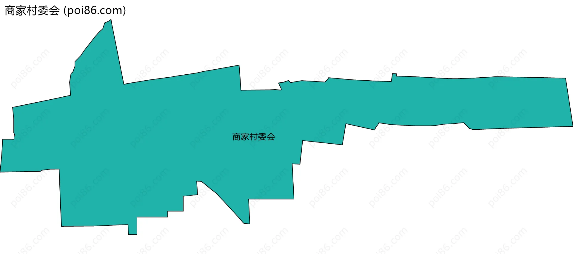商家村委会边界地图