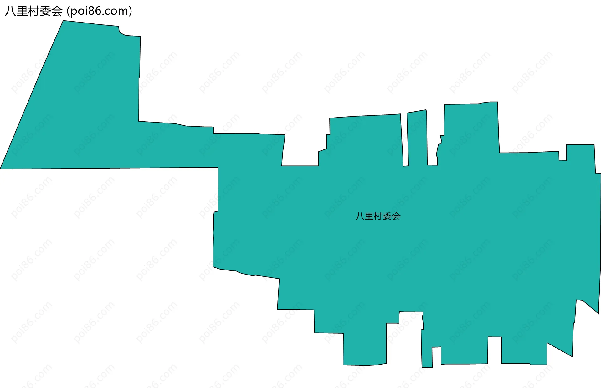 八里村委会边界地图