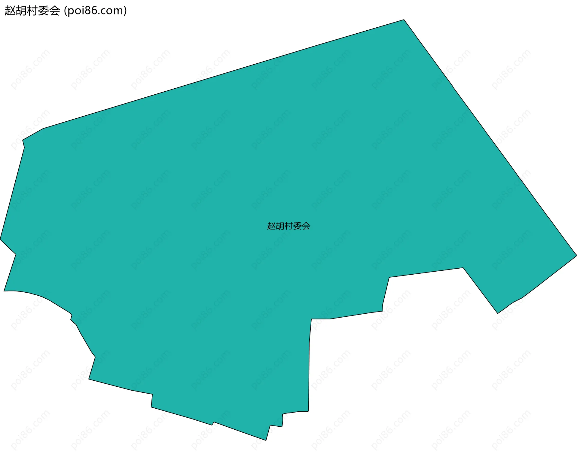 赵胡村委会边界地图