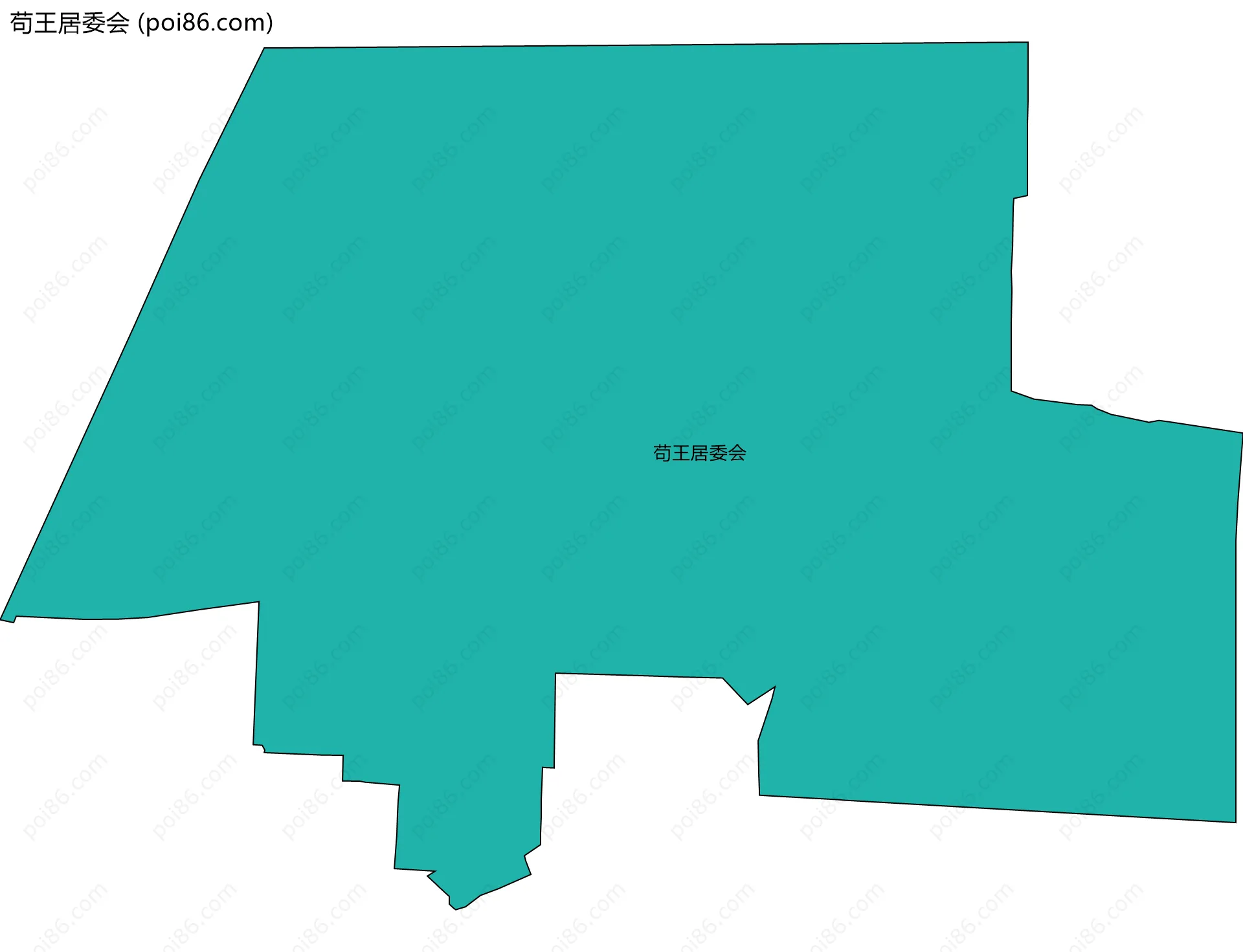 苟王居委会边界地图