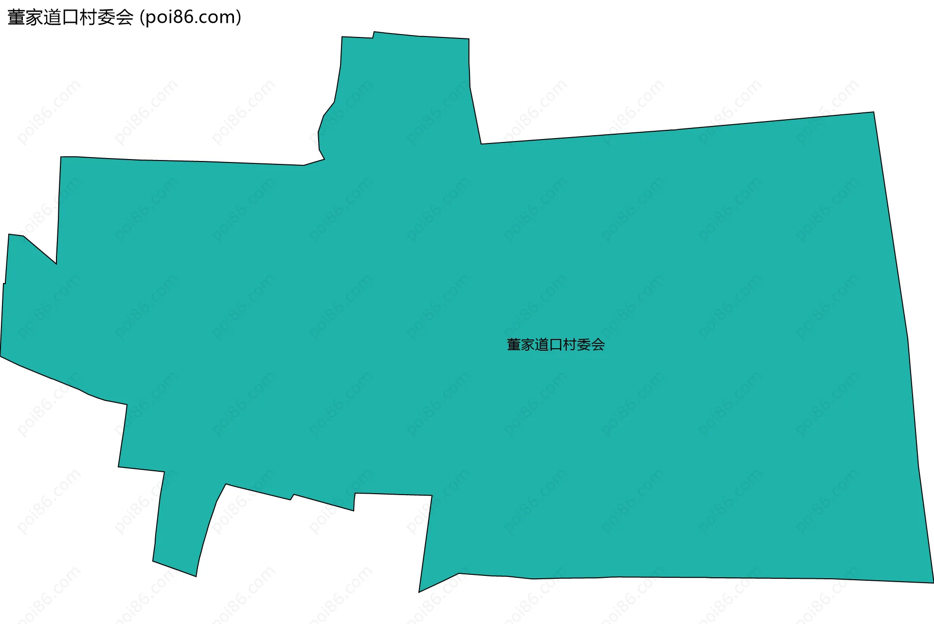 董家道口村委会边界地图
