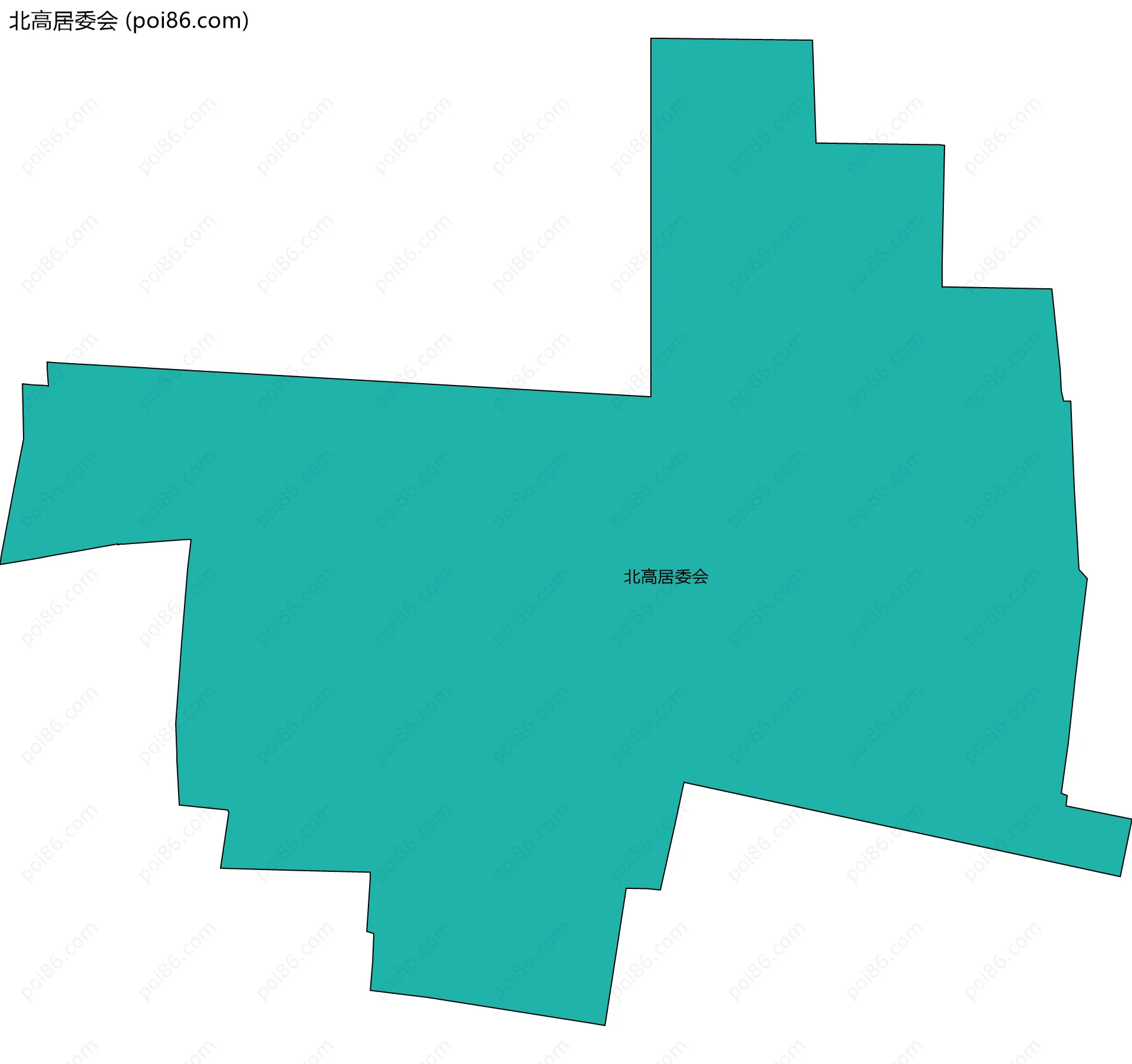 北高居委会边界地图