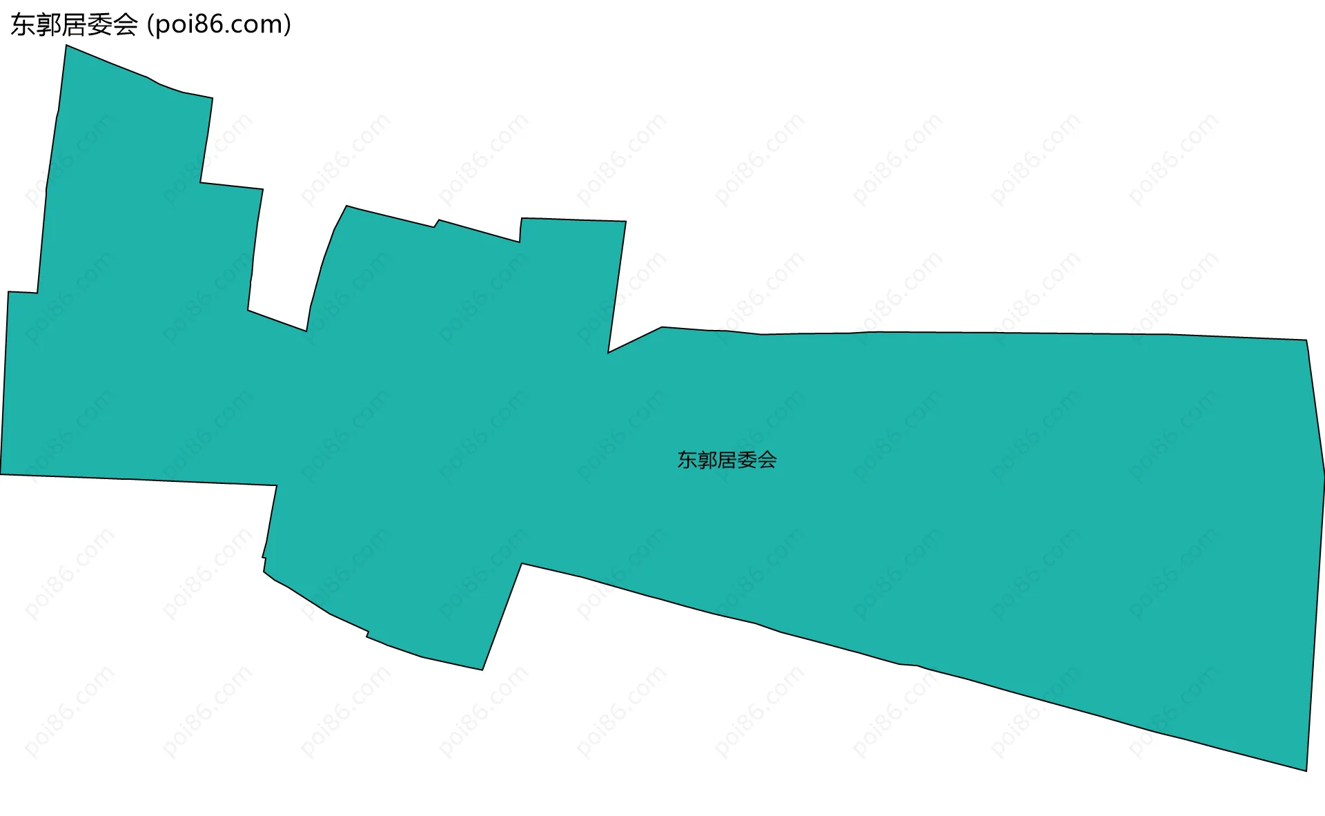 东郭居委会边界地图