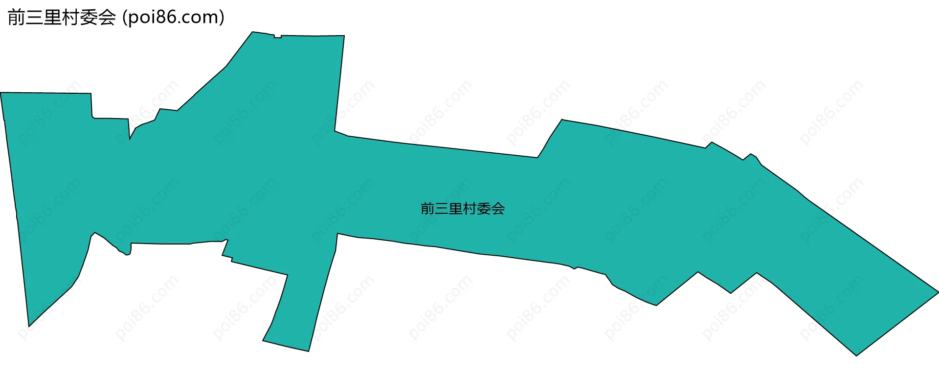 前三里村委会边界地图