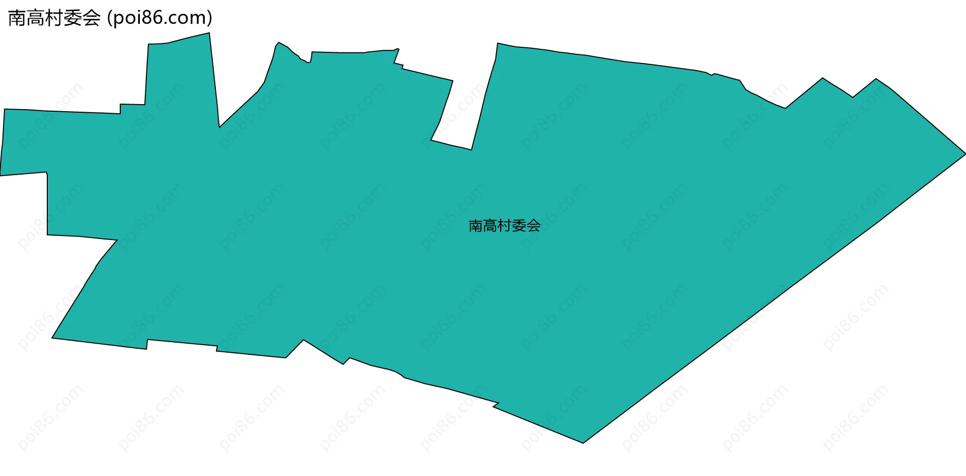 南高村委会边界地图