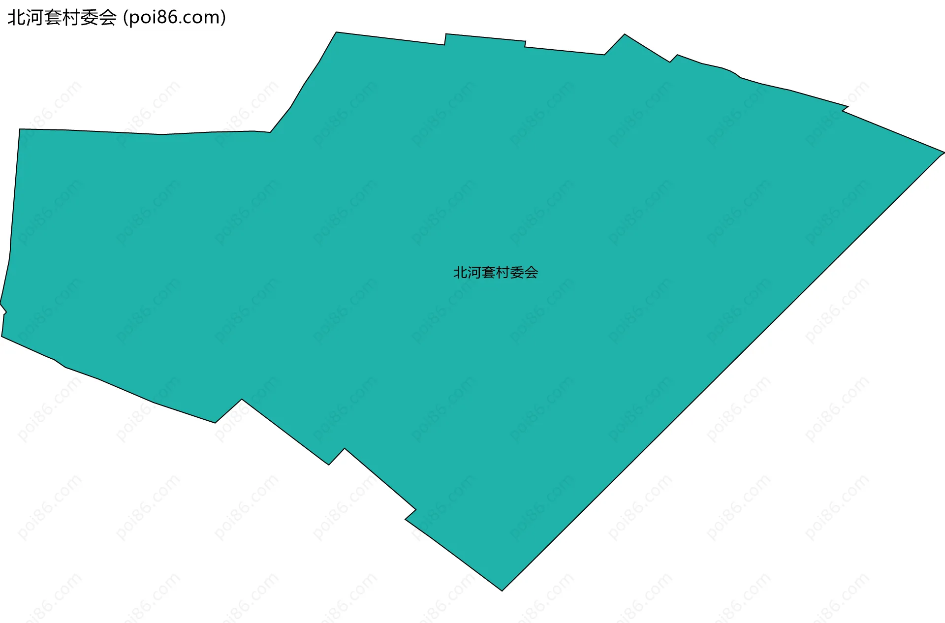北河套村委会边界地图