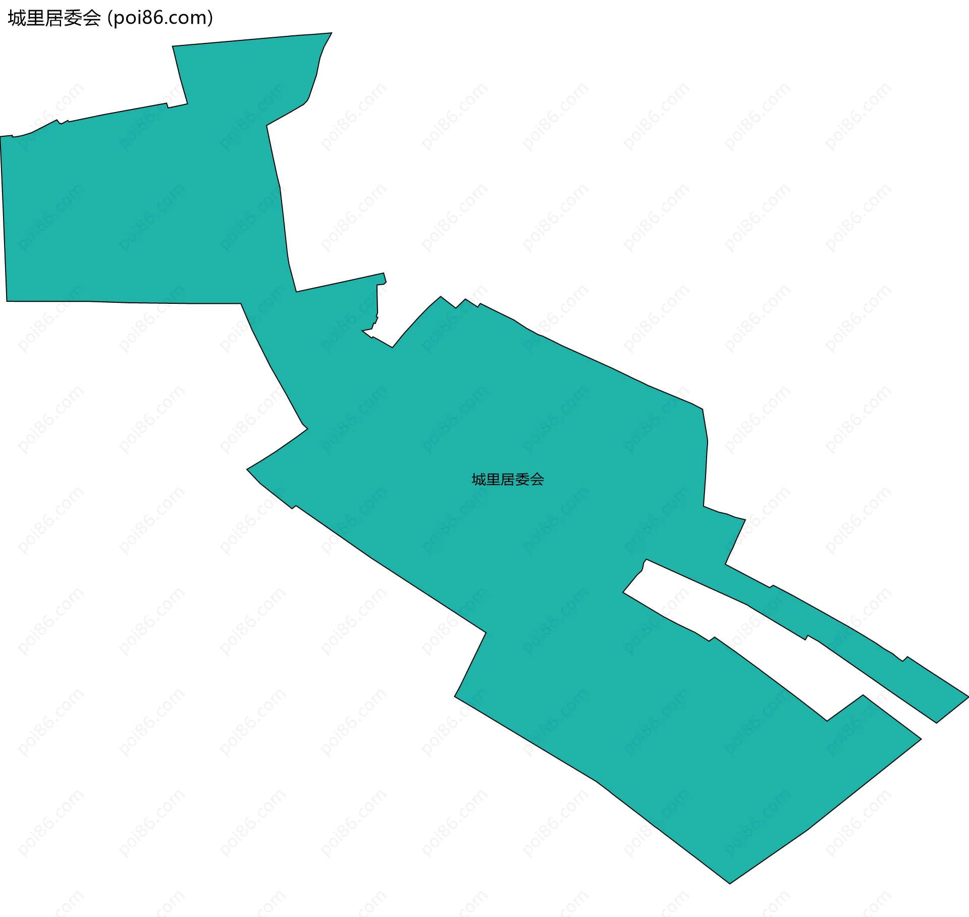 城里居委会边界地图
