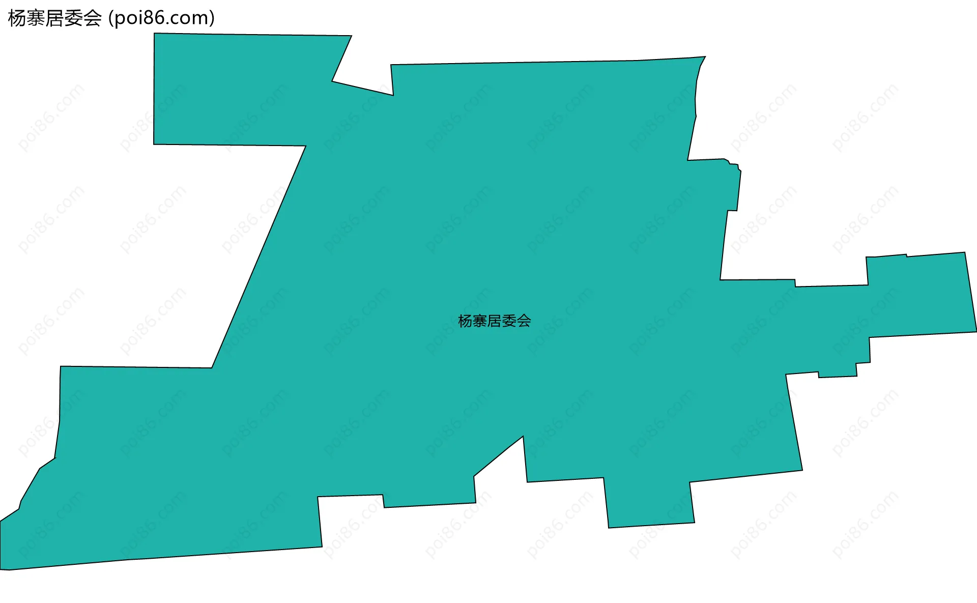杨寨居委会边界地图