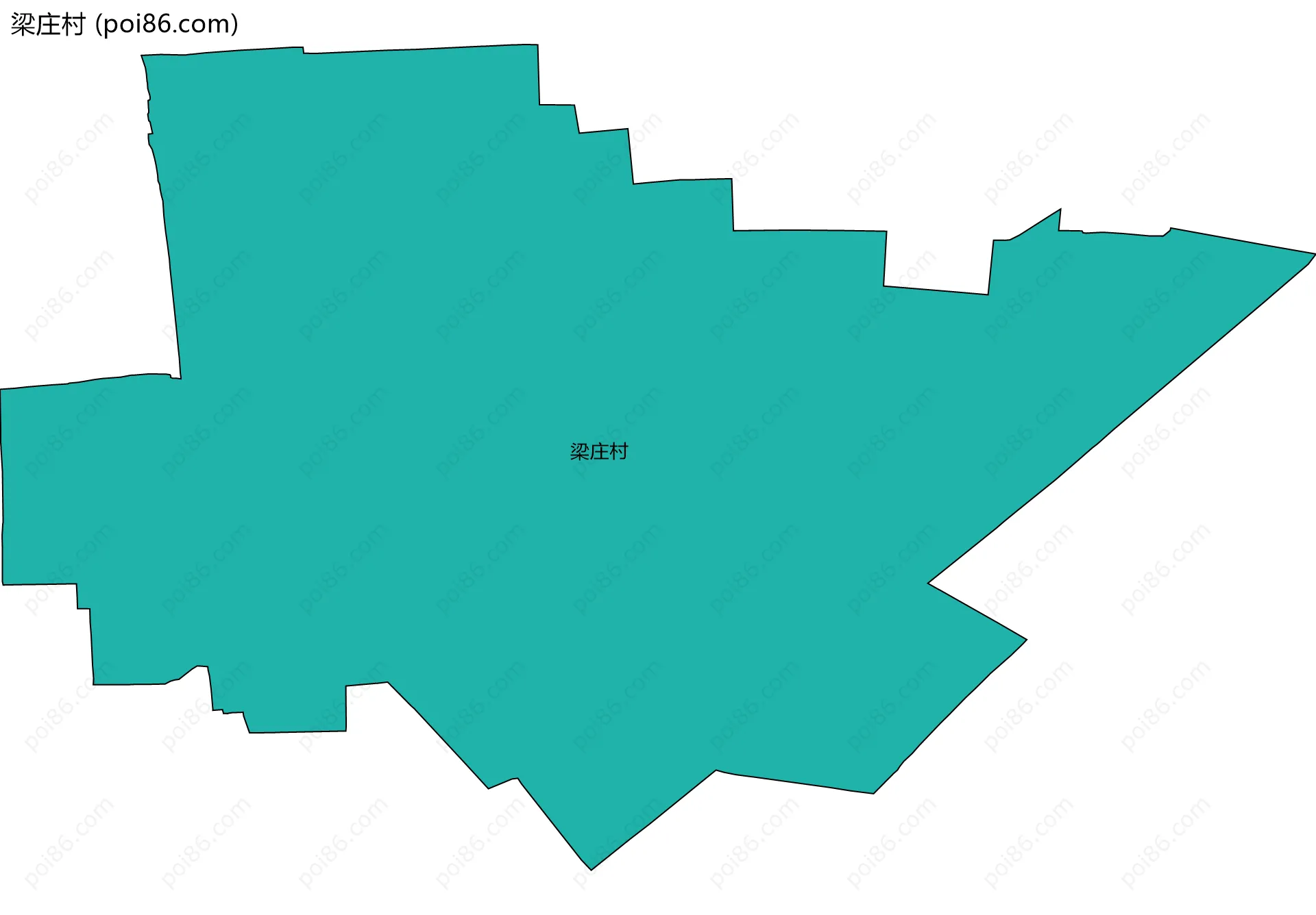 梁庄村边界地图