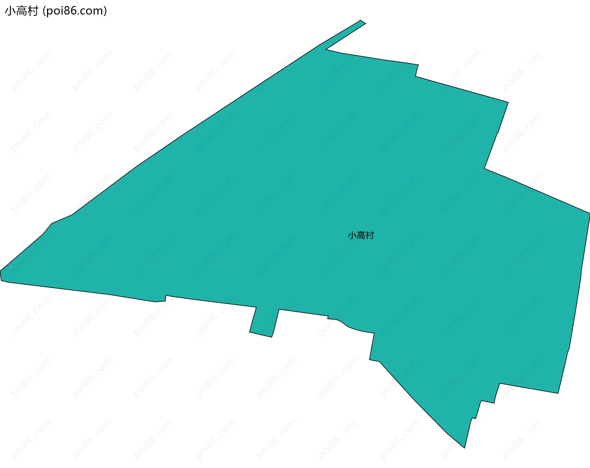 小高村边界地图