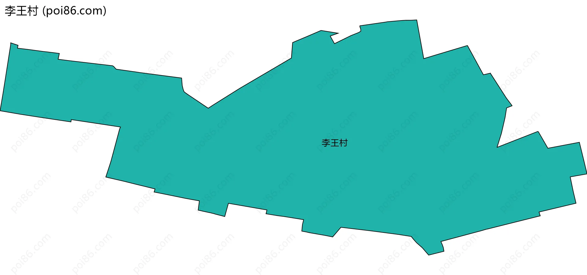李王村边界地图