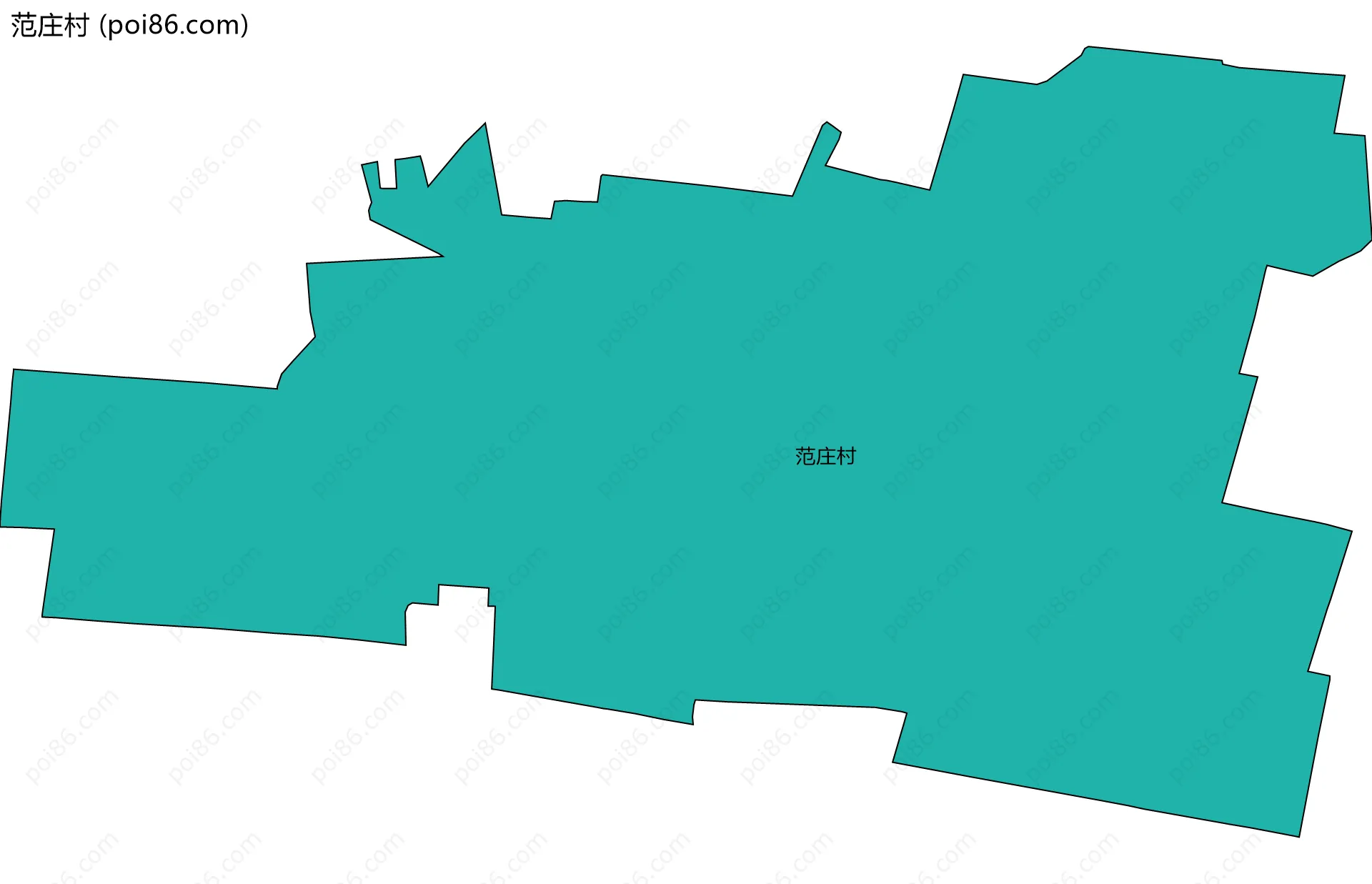 范庄村边界地图