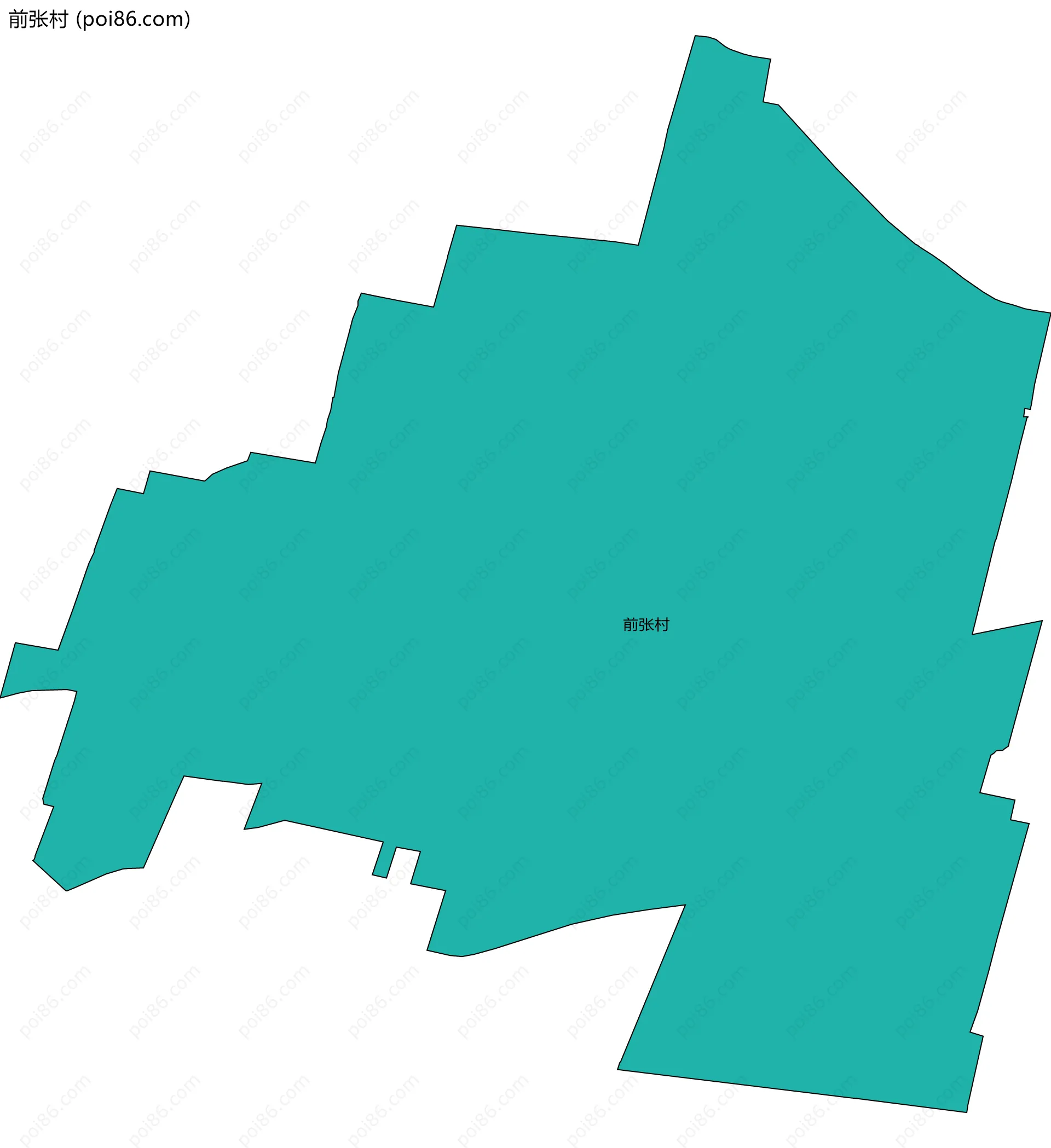 前张村边界地图