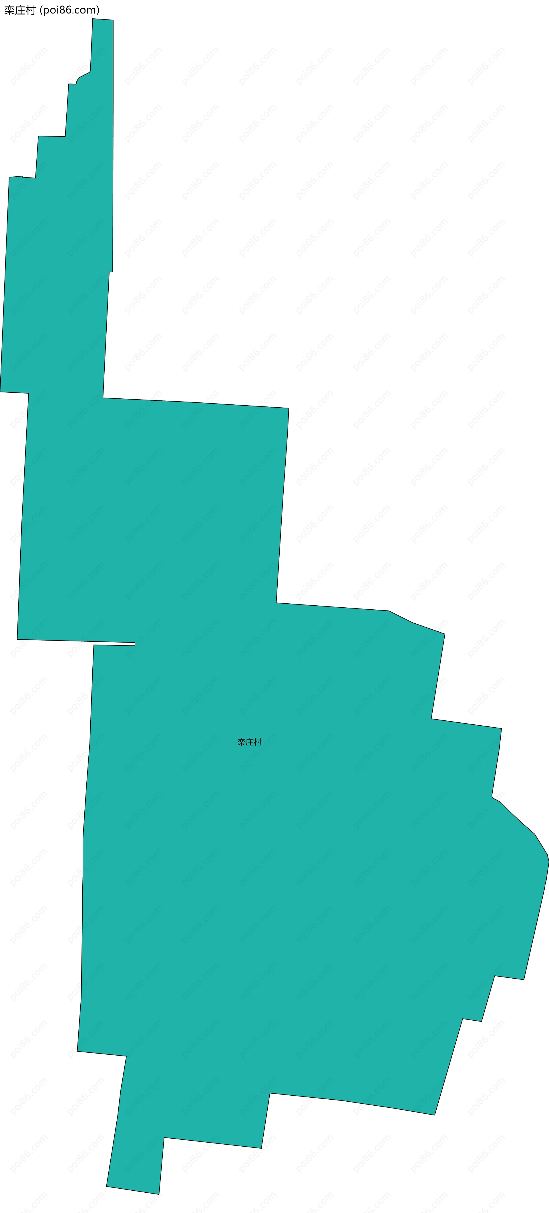 栾庄村边界地图