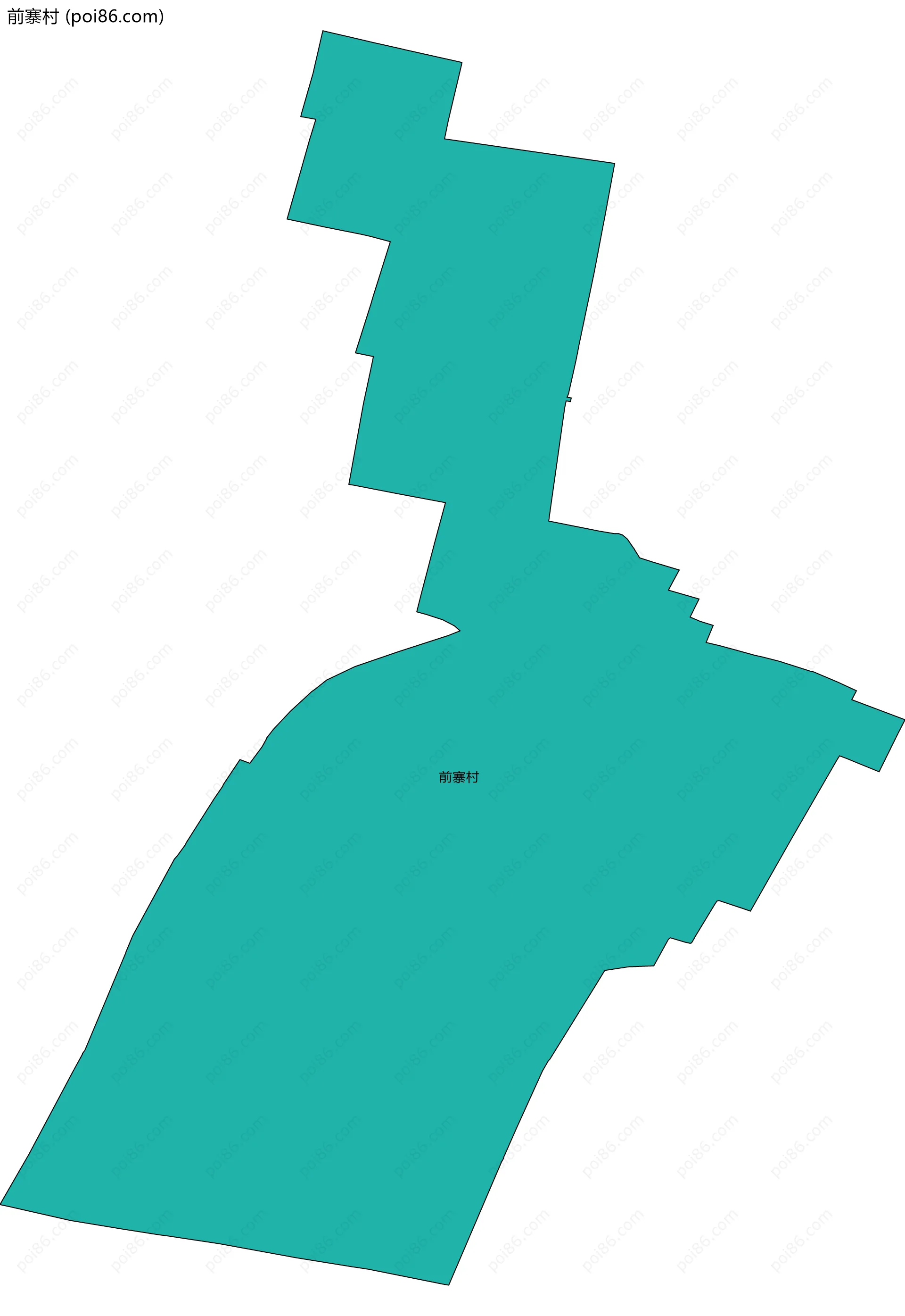 前寨村边界地图