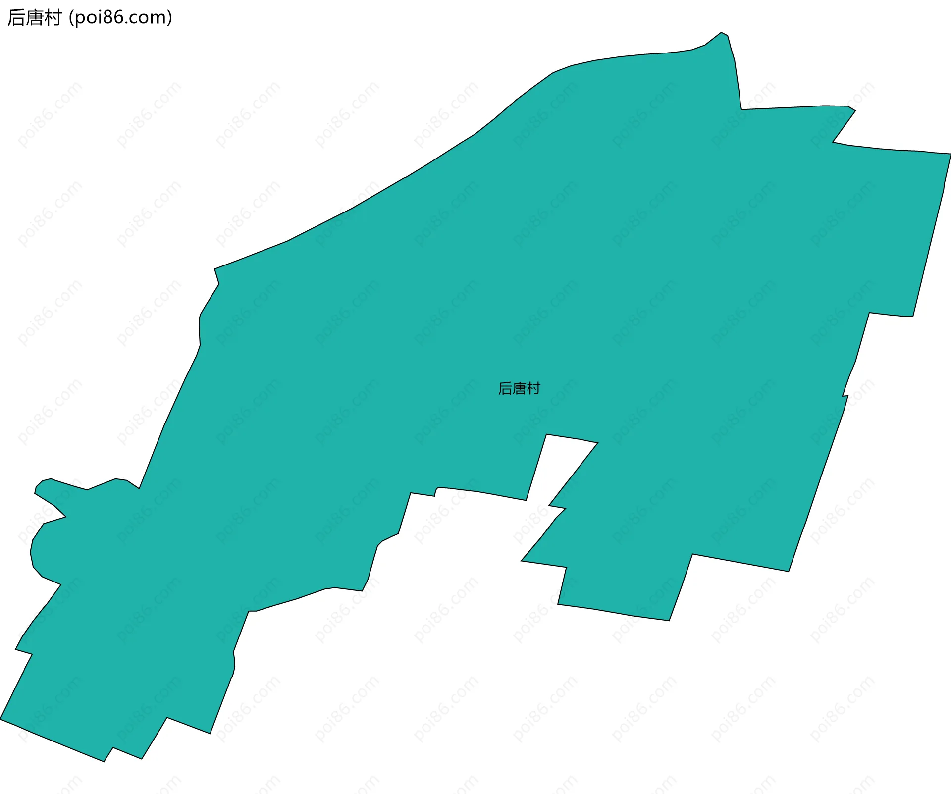 后唐村边界地图