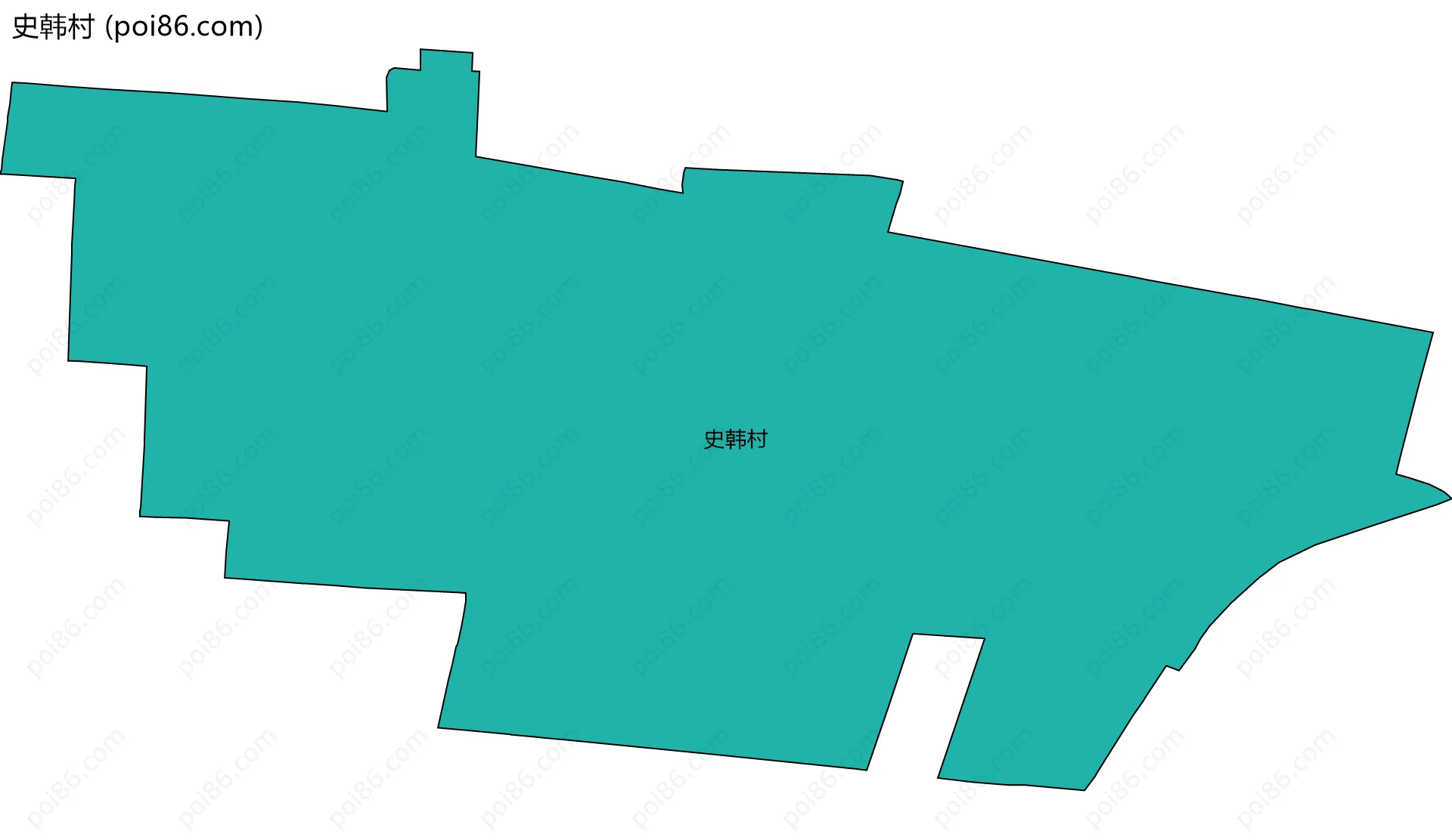 史韩村边界地图