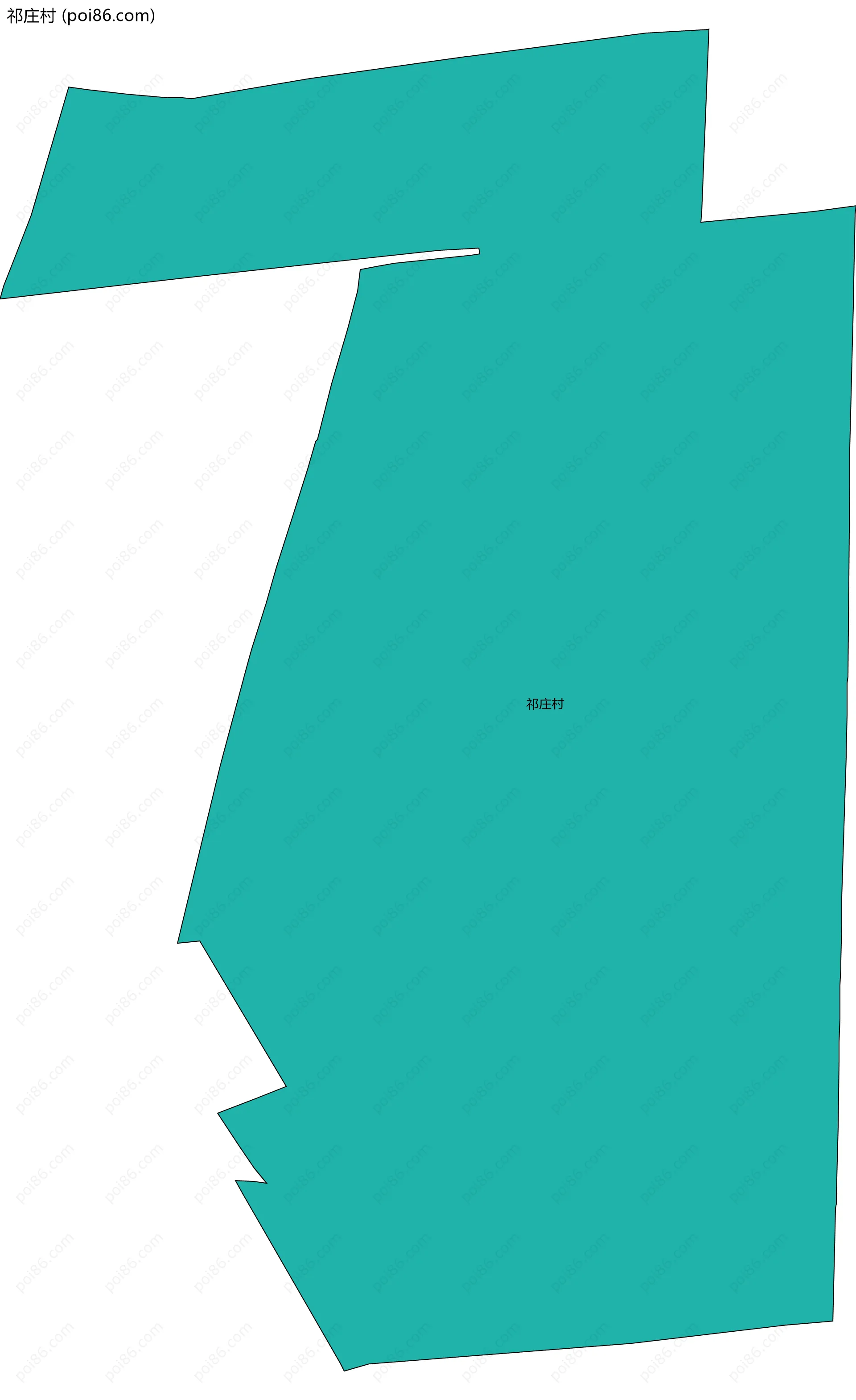 祁庄村边界地图