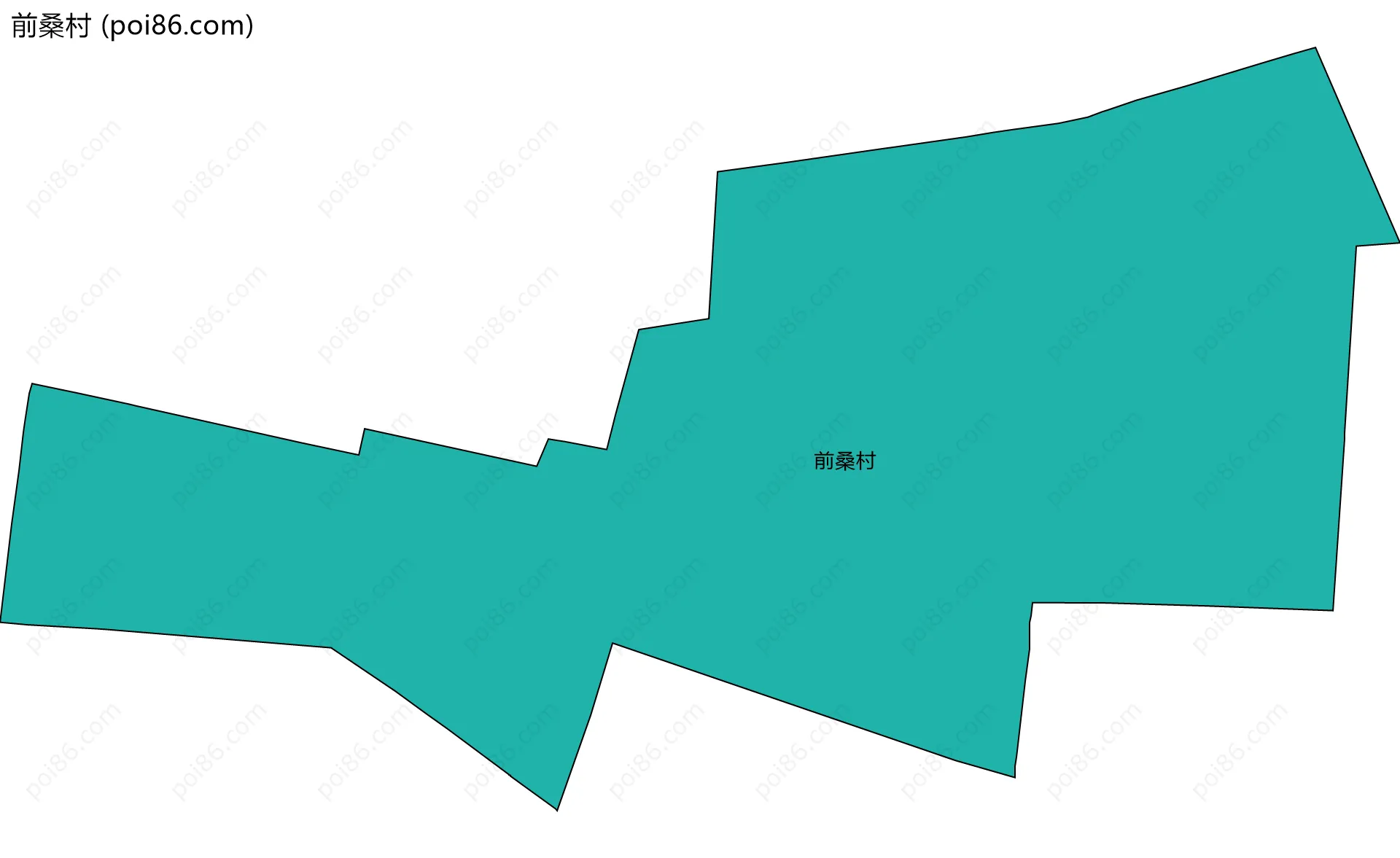 前桑村边界地图