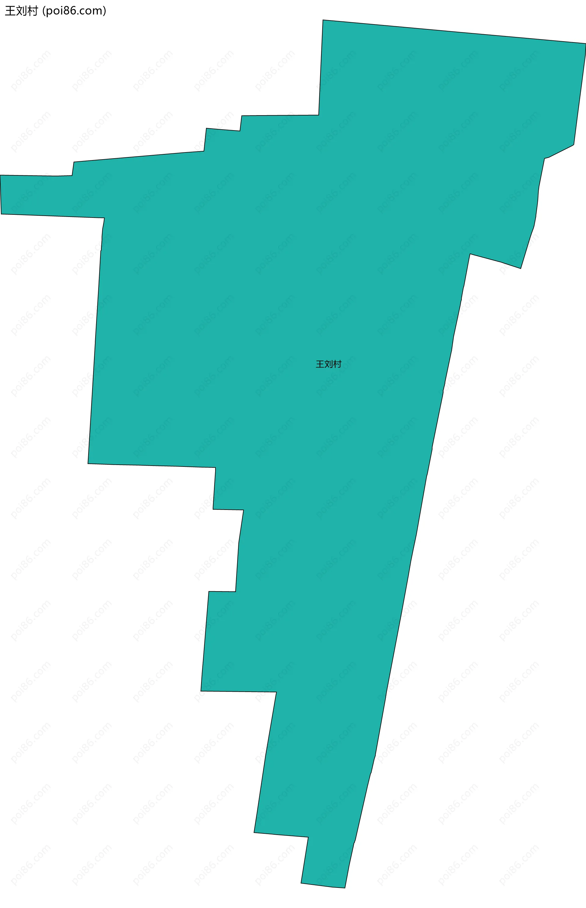 王刘村边界地图