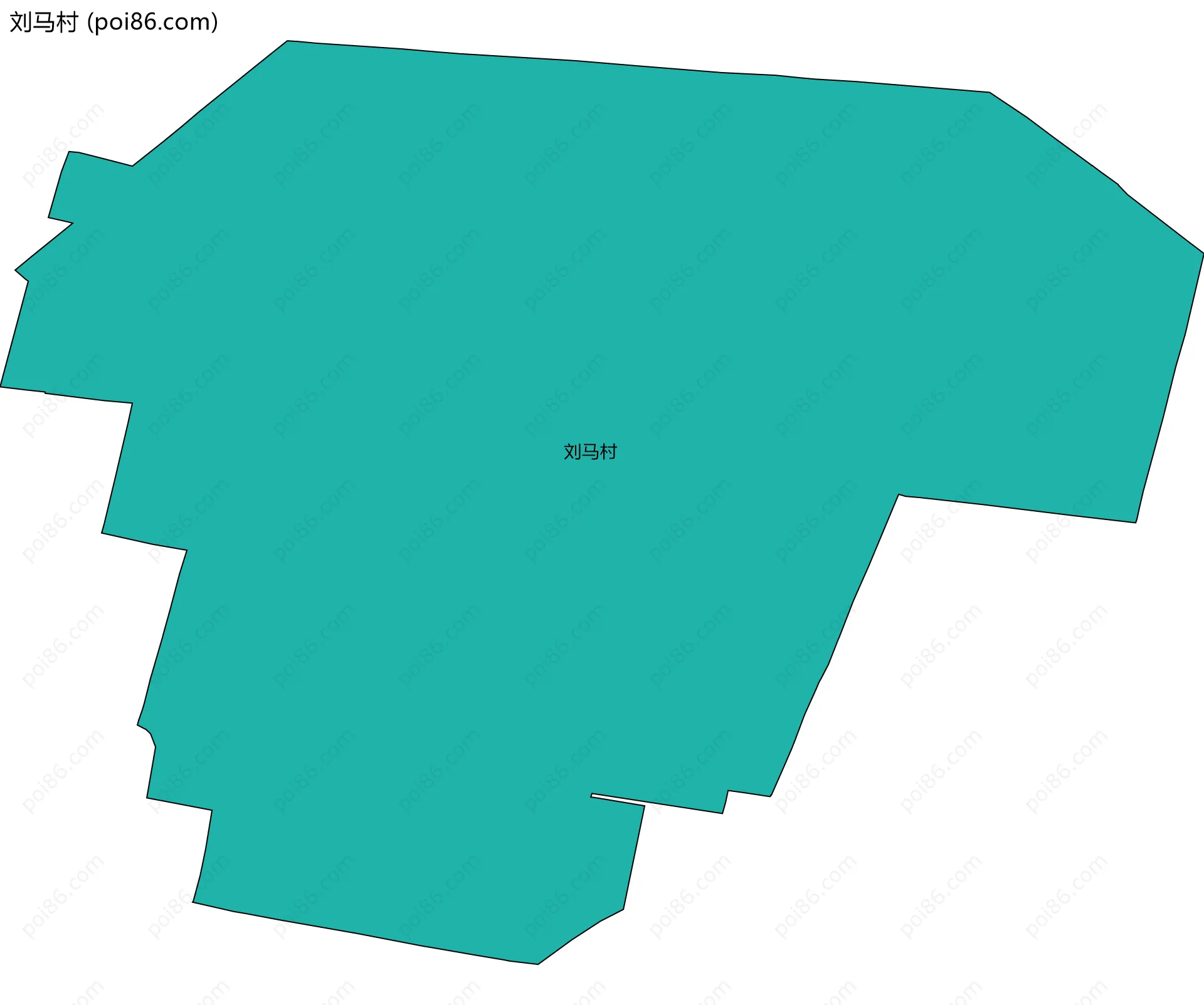刘马村边界地图