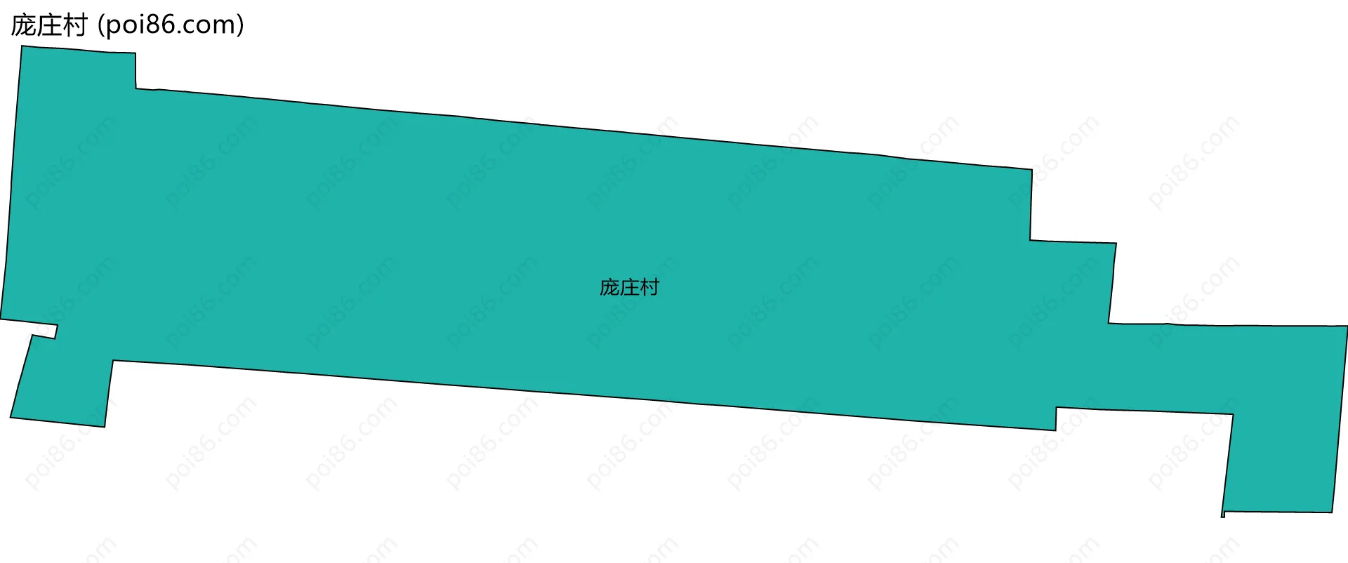 庞庄村边界地图