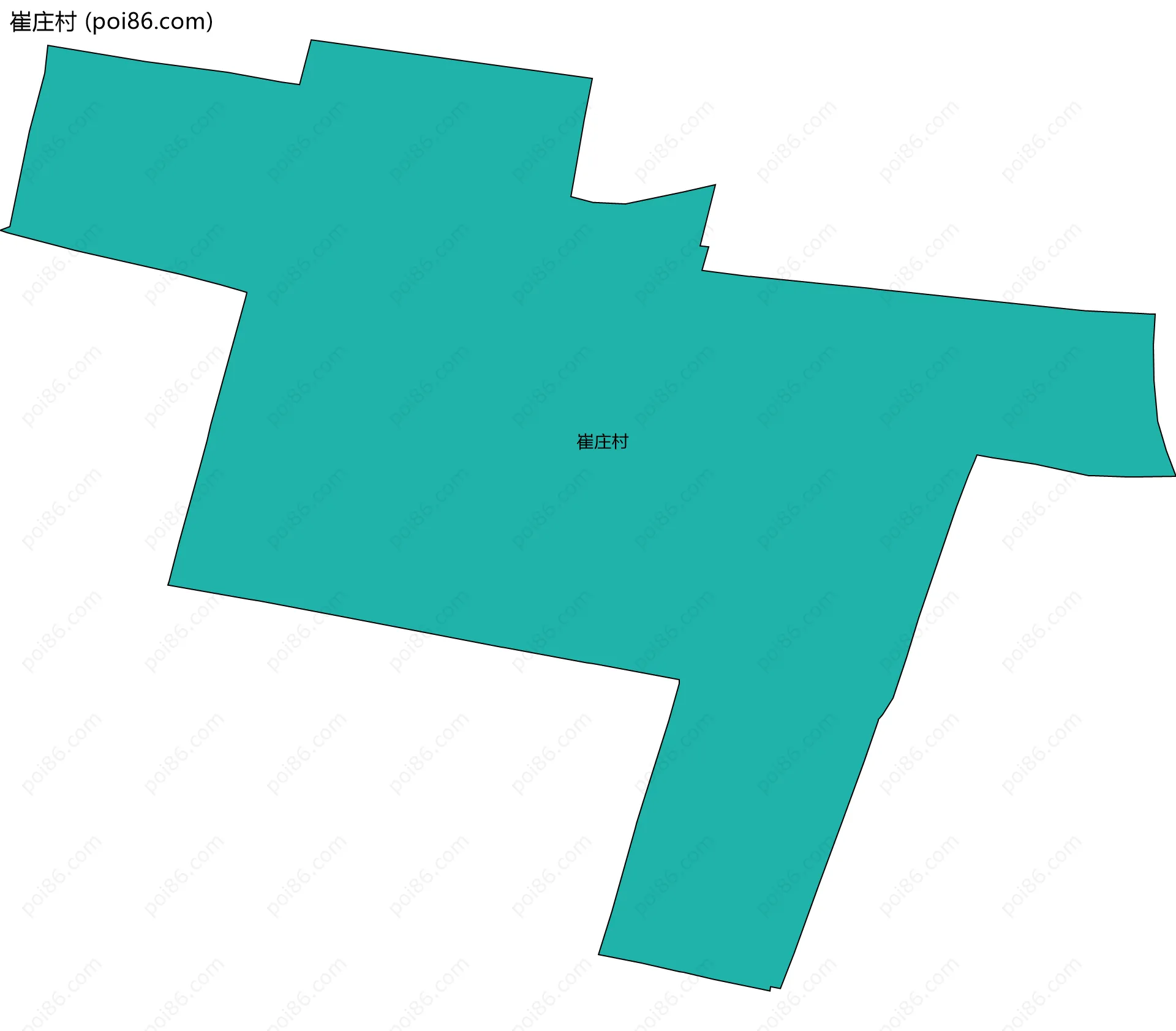 崔庄村边界地图