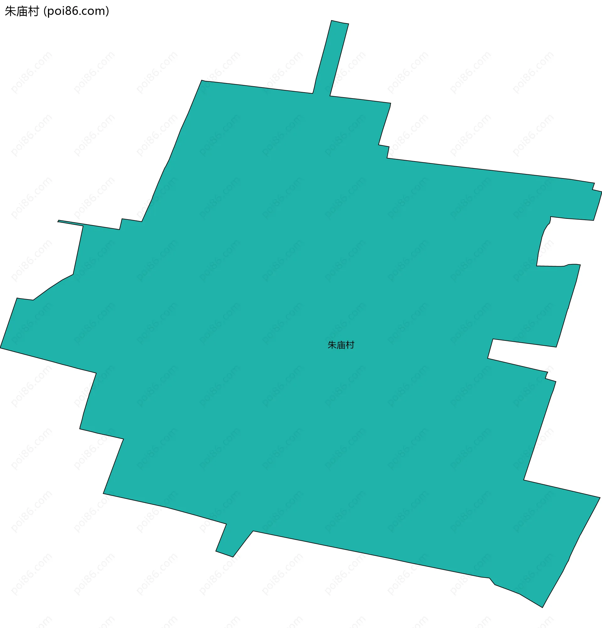 朱庙村边界地图