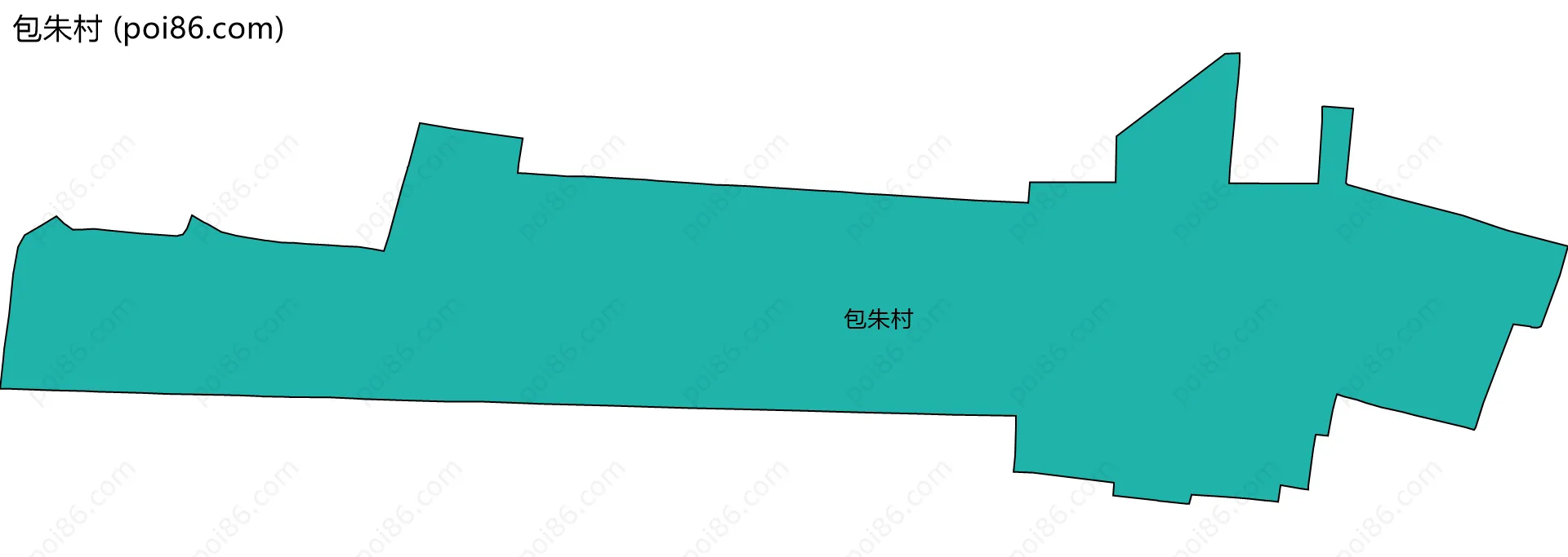 包朱村边界地图