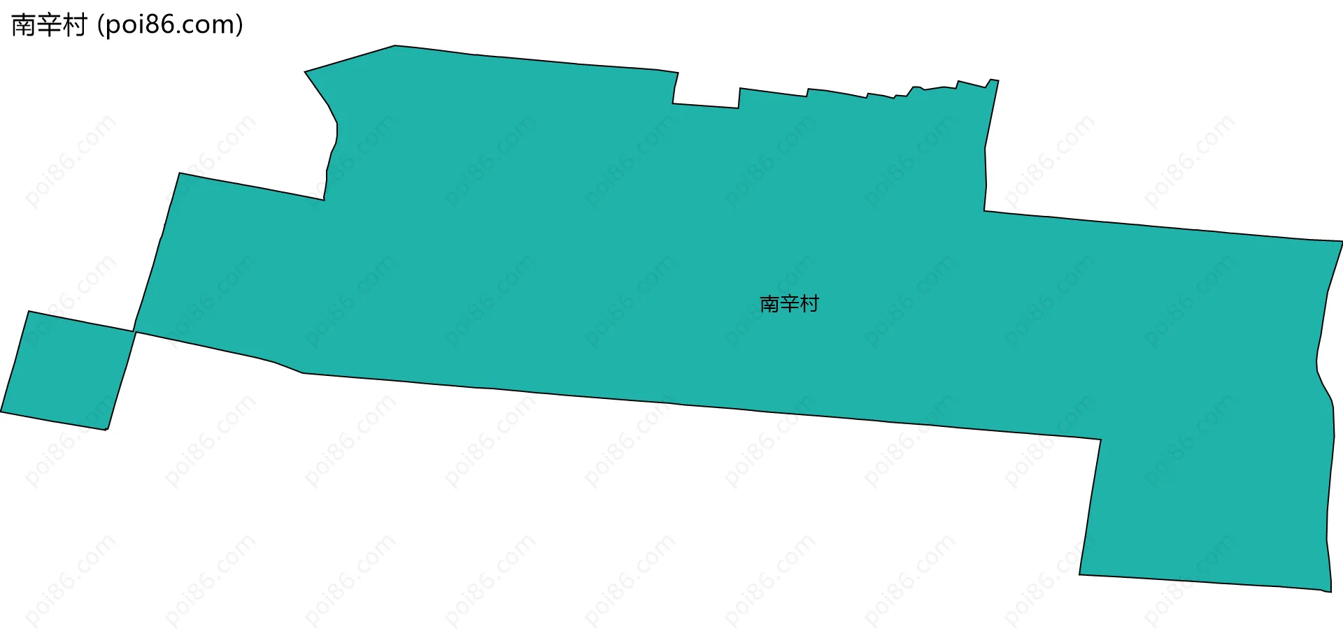 南辛村边界地图