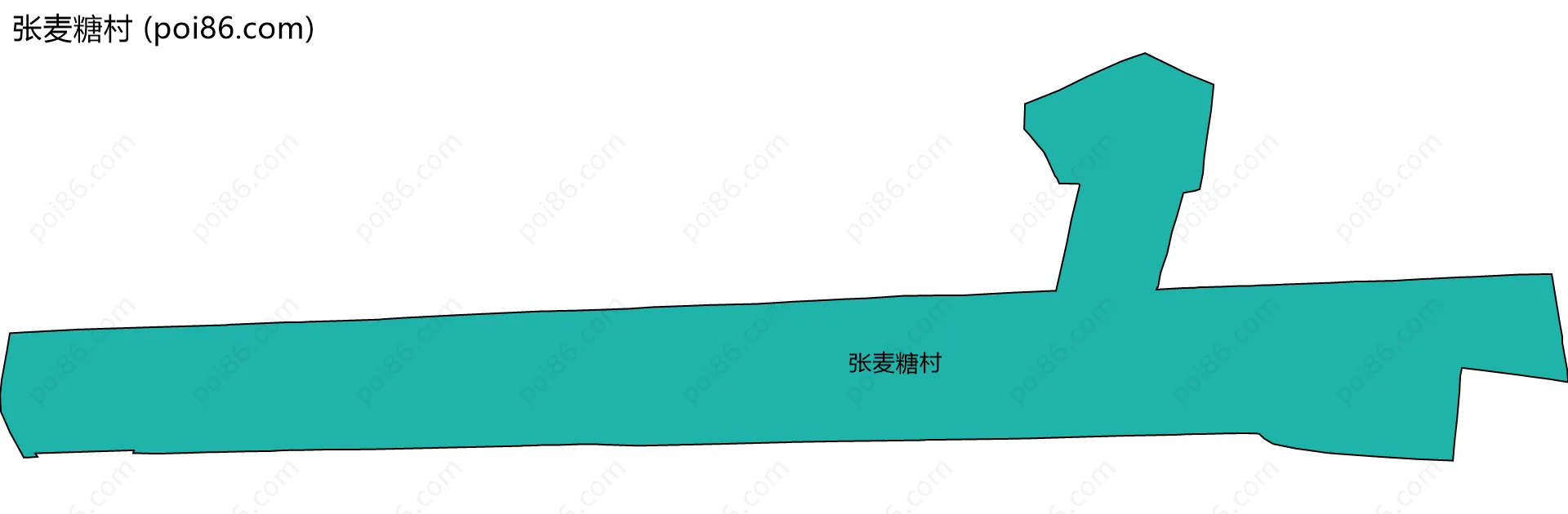 张麦糖村边界地图
