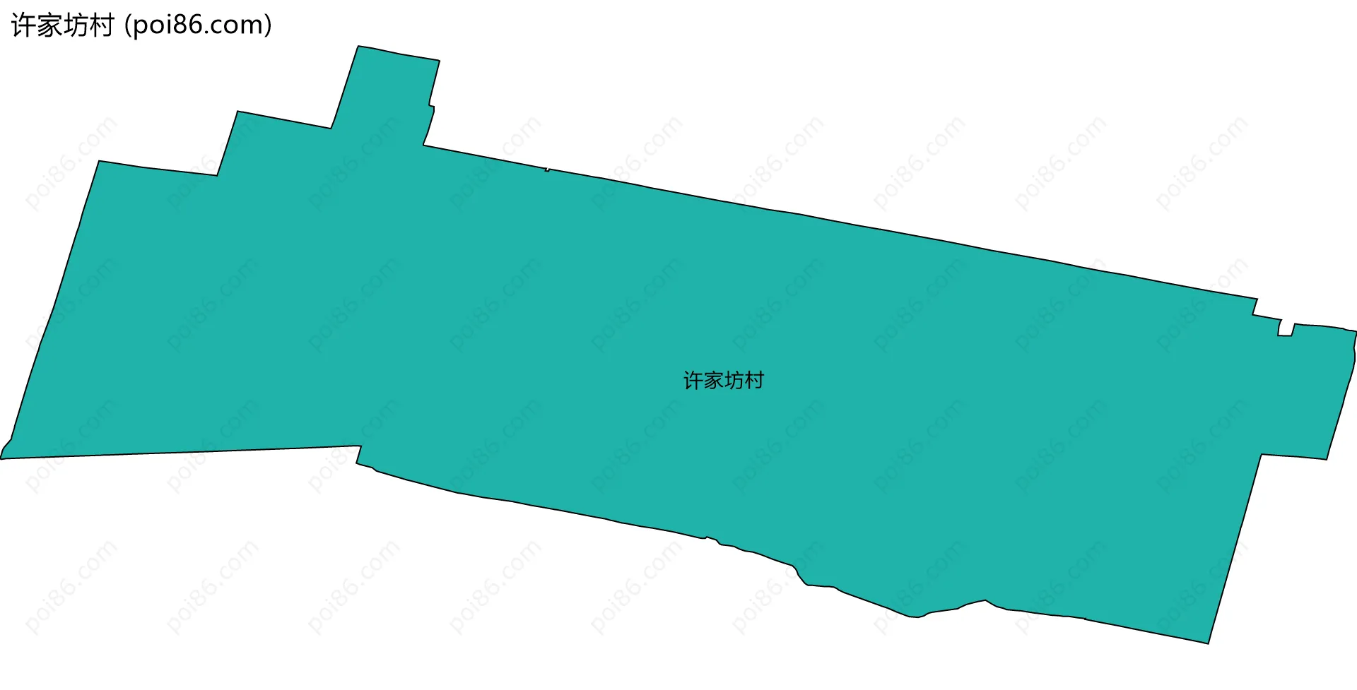 许家坊村边界地图