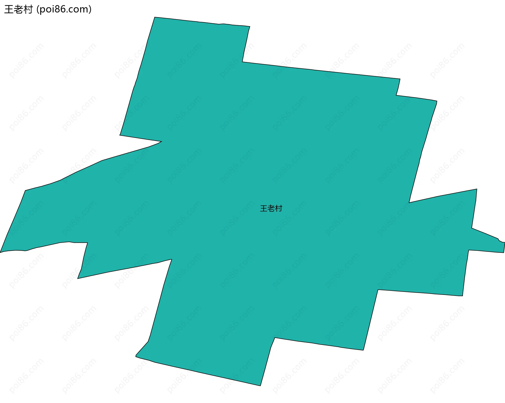 王老村边界地图